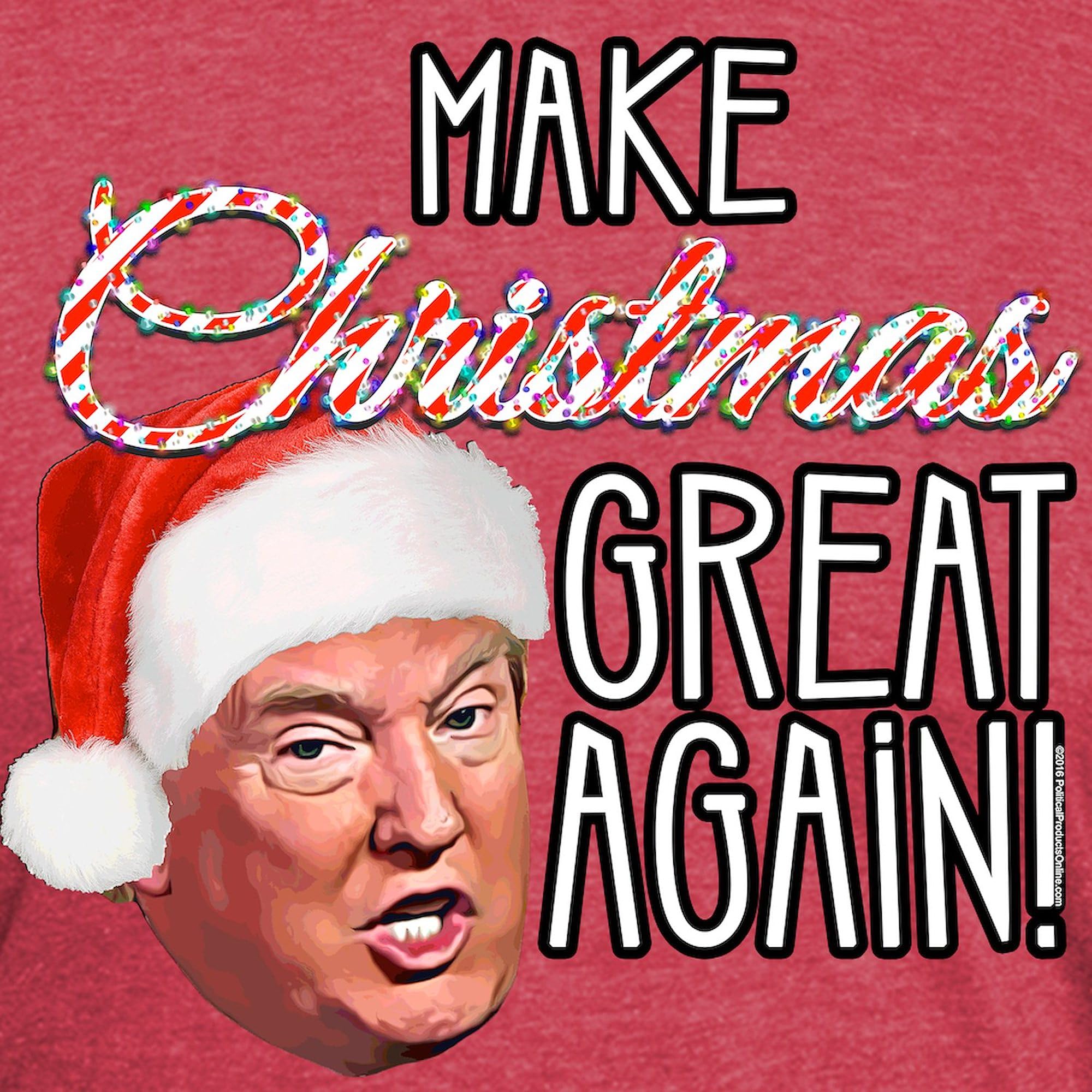 Donald Trump Great Christmas T-Shirt for Men - Premium Tri-Blend Tee - Holiday Gift, Political Apparel & Festive Party Wear