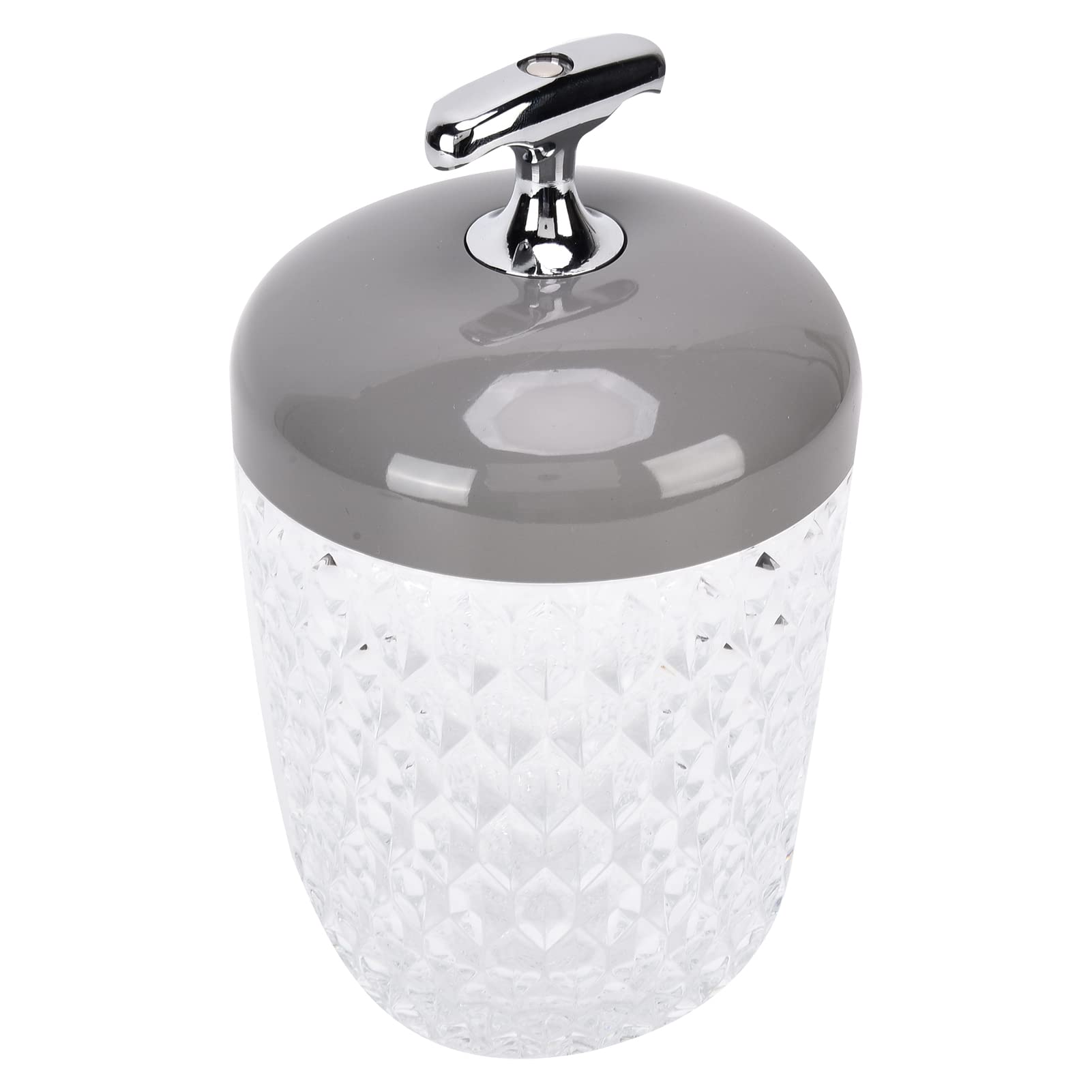 FTVOGUE LED Crystal Table Lamp - 3 Color Dimmable USB Rechargeable Night Light for Bedroom, Living Room, Office Desk | Modern Home Decor Lighting [Grey]