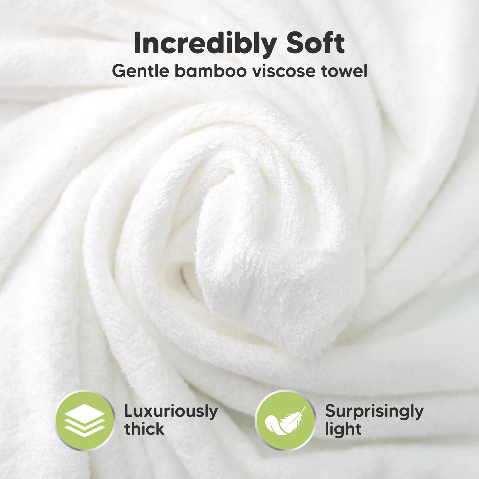 Organic Hooded Baby Towel - 500GSM Large Bamboo Baby Towel Set with Hood for Newborns - Ultra Soft & Absorbent Shower Towel (Lion Design) - Perfect for Bath Time, Swimming & Spa Days