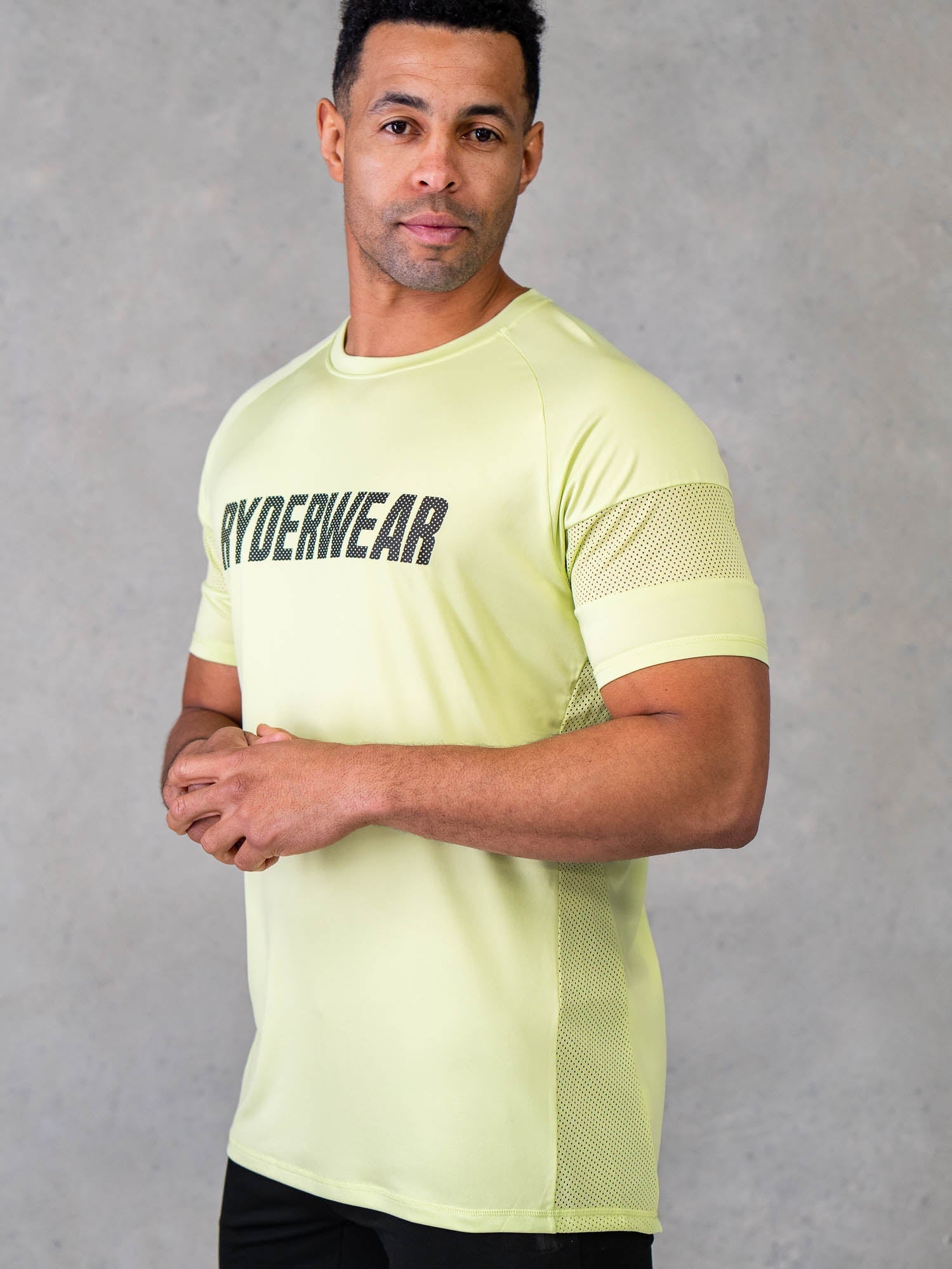 Breathable Flex Mesh T-Shirt for Men & Women - Lightweight & Moisture-Wicking Activewear - Perfect for Gym, Running & Outdoor Sports (Lime Green)