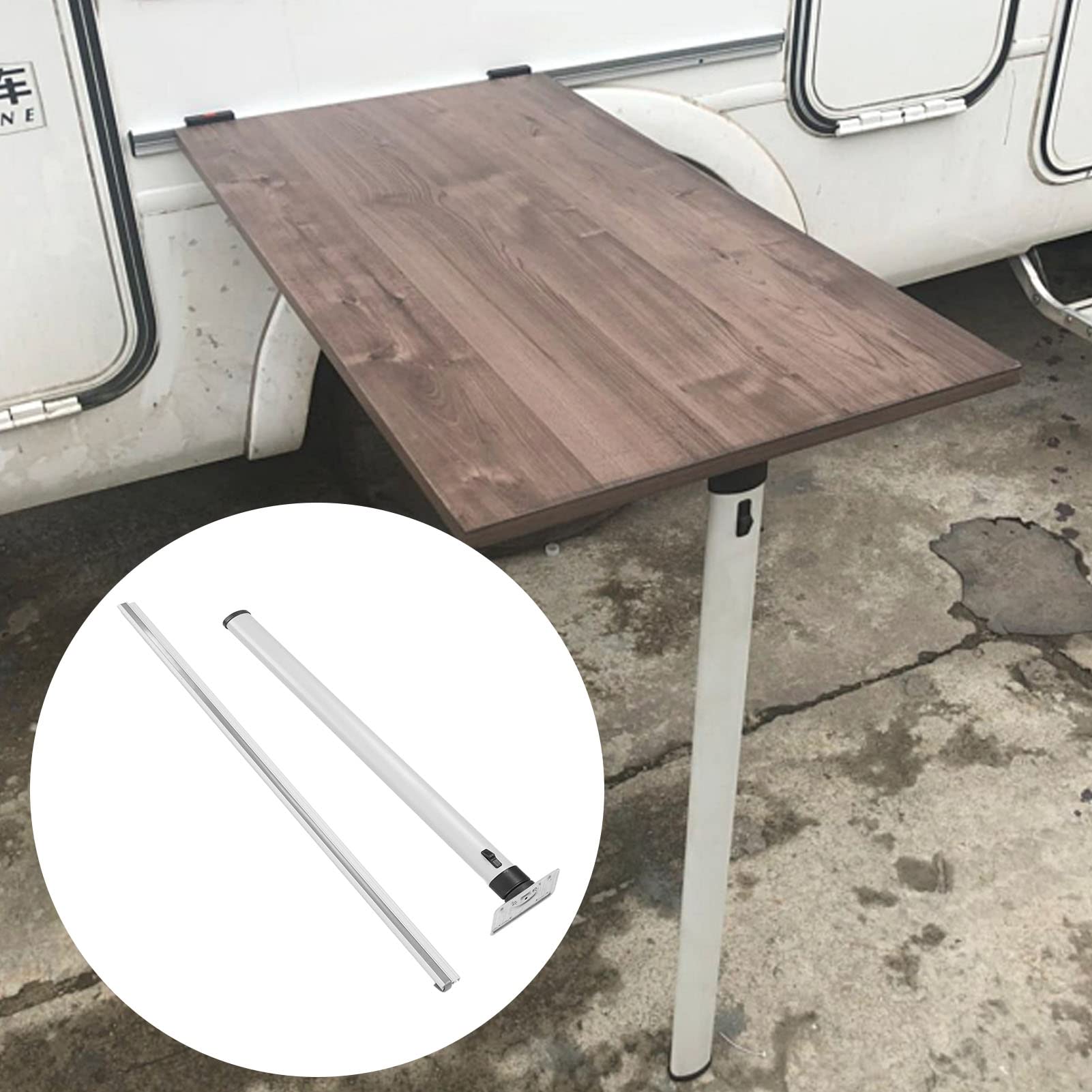 Foldable RV Removable Table Leg - 28.7 Inch Aluminum Alloy Pedestal Stand with Easy Installation for RV, Yachts & Camping | Perfect for Outdoor Dining, Road Trips & Small Space Living