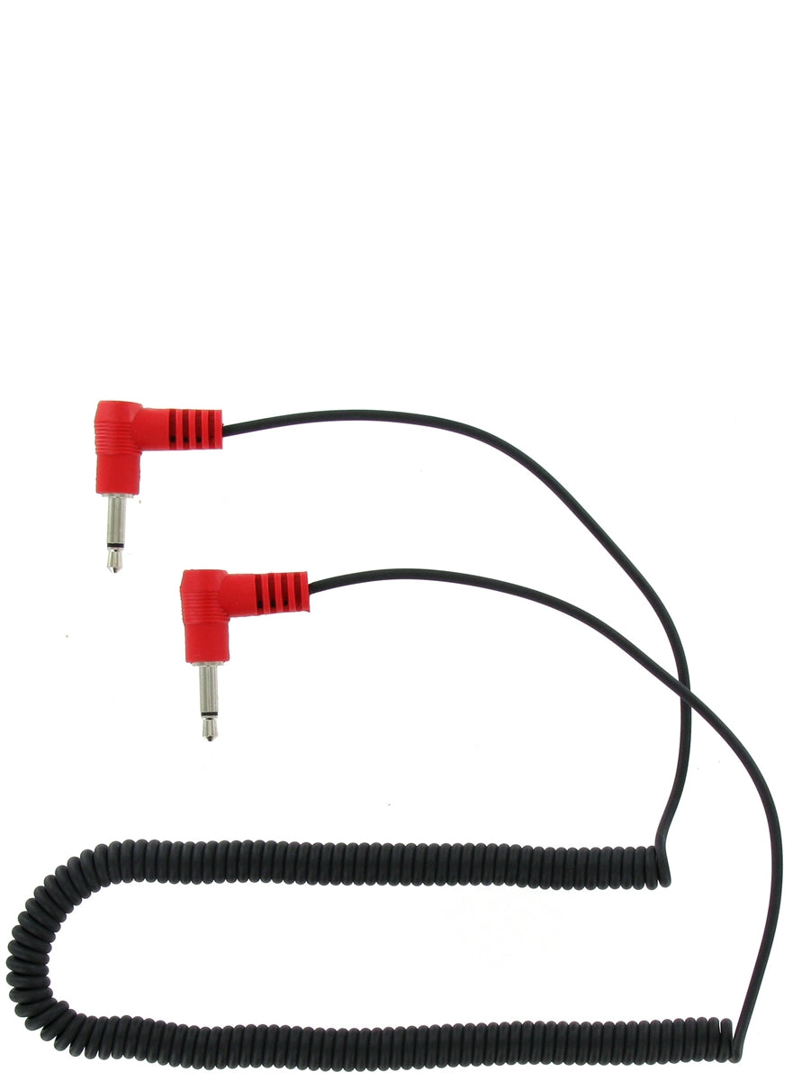 3.5mm Male to Male Coiled Audio Cable - 1/8 Inch Stereo Aux Cord for Headphones, Microphones & Music Equipment - Perfect for Studios, DJs & Home Audio Setups