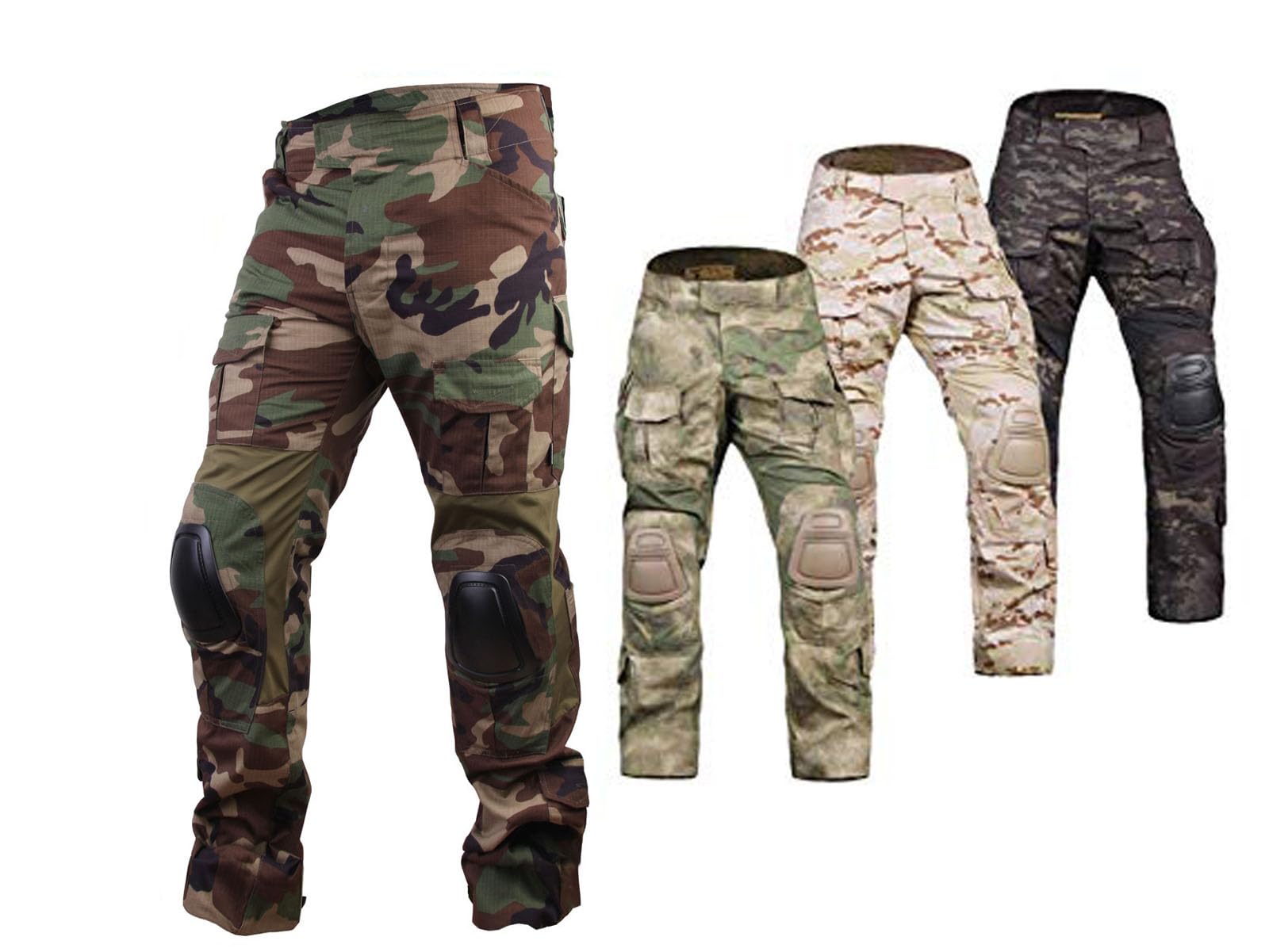Emerson Airsoft Hunting Tactical Pants - Gen3 Combat Pants with Adjustable Knee Pads for Outdoor Shooting, Airsoft Games & Military Training