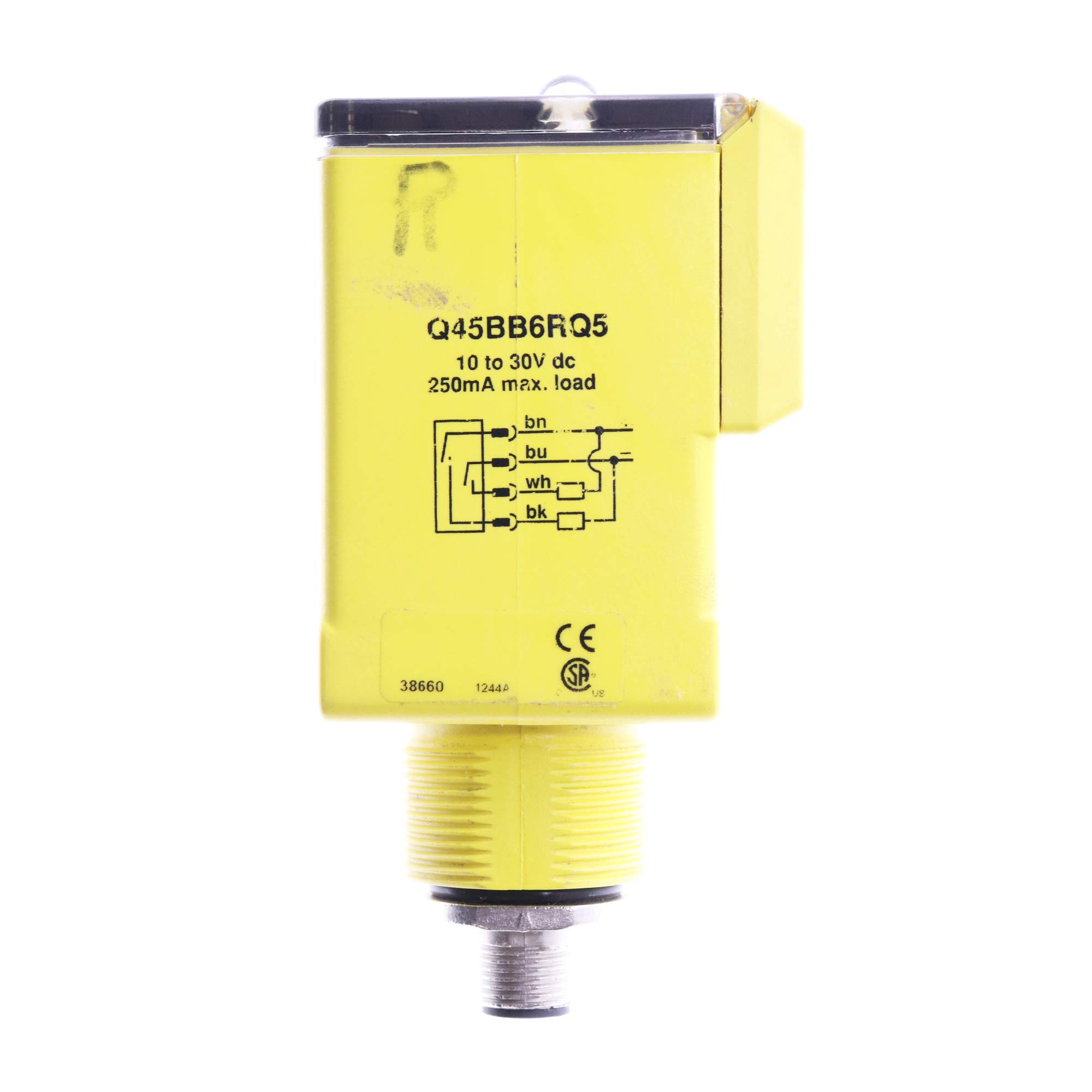 Banner Q45BB6RQ5 Photoelectric Sensor Fiber-Optic Amplifier with Infrared LED, 10-30V DC - Ideal for Industrial Automation, Packaging, and Material Handling Applications