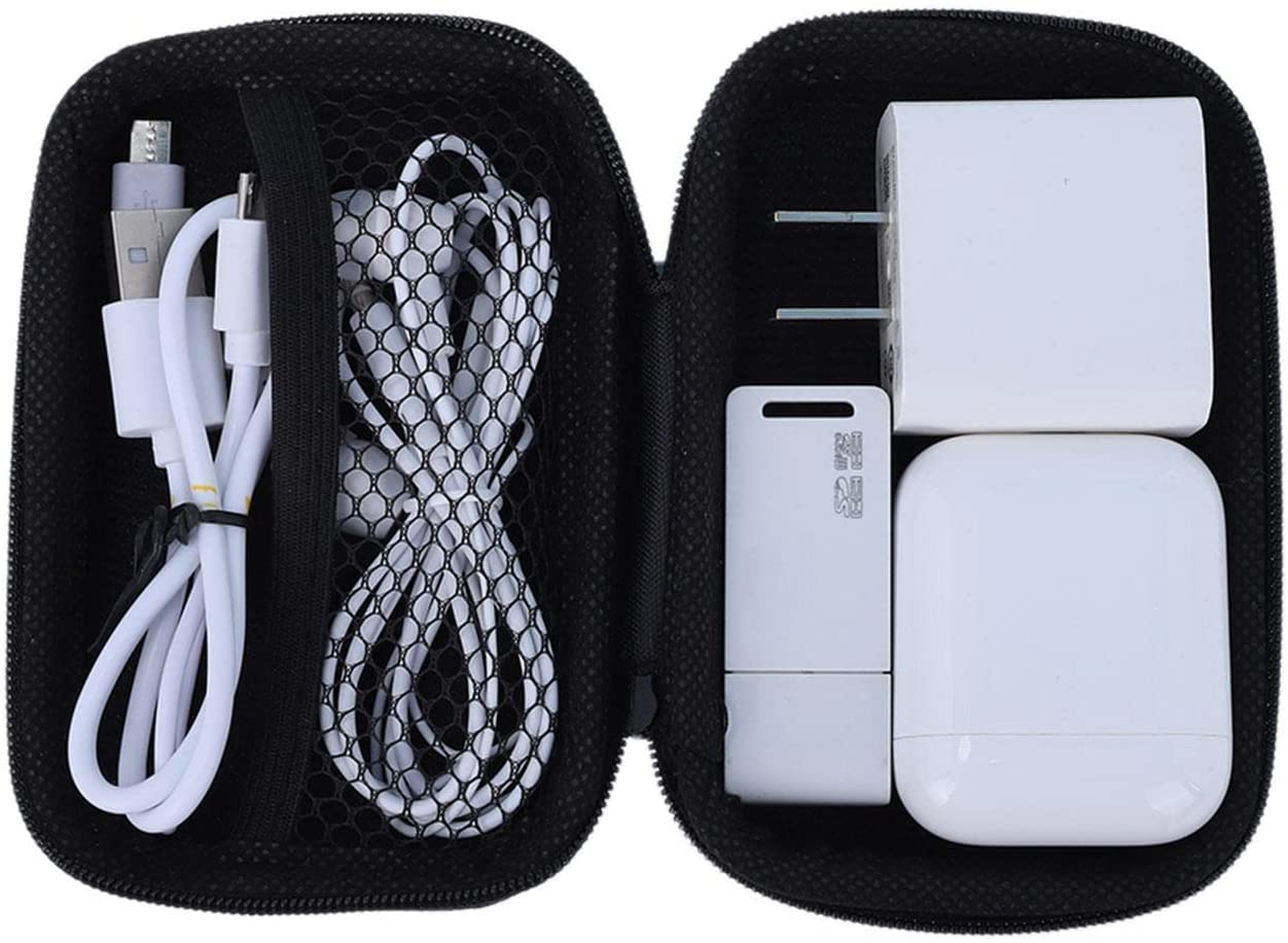 1/5Pcs Travel Cable Organizer Bag - Waterproof Mesh Electronic Accessories Case for Chargers, Hard Drives, Headphones & Game Cards - Perfect for Travel, Office & Home Organization