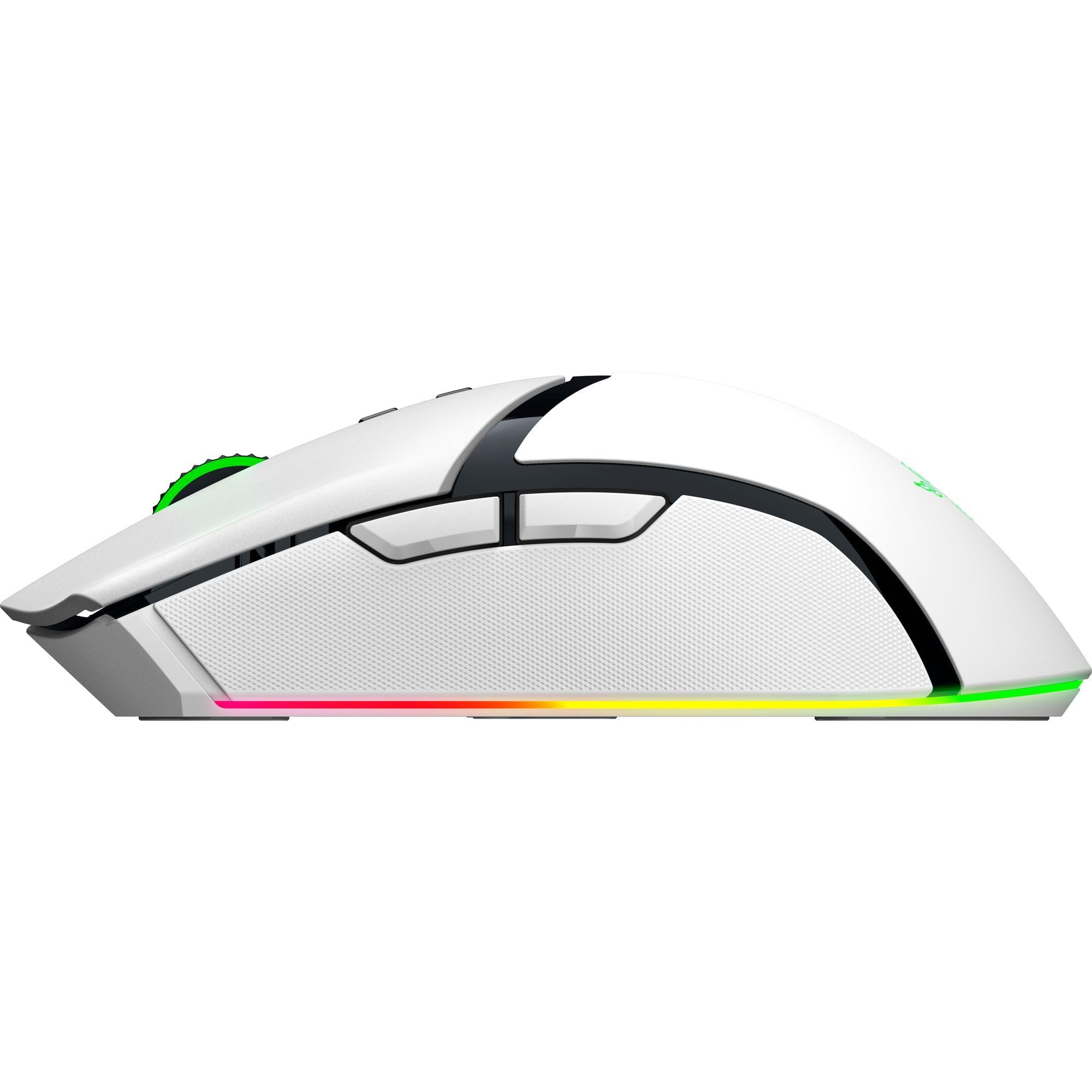 Razer Cobra Pro Wireless Gaming Mouse - 10 Programmable Buttons, Chroma RGB Lighting, 30K DPI Optical Sensor, Gen-3 Optical Switches - 2.4GHz/Bluetooth/USB-C Connectivity - 170-Hour Battery Life (White) - Perfect for Esports, FPS & MMO Gaming