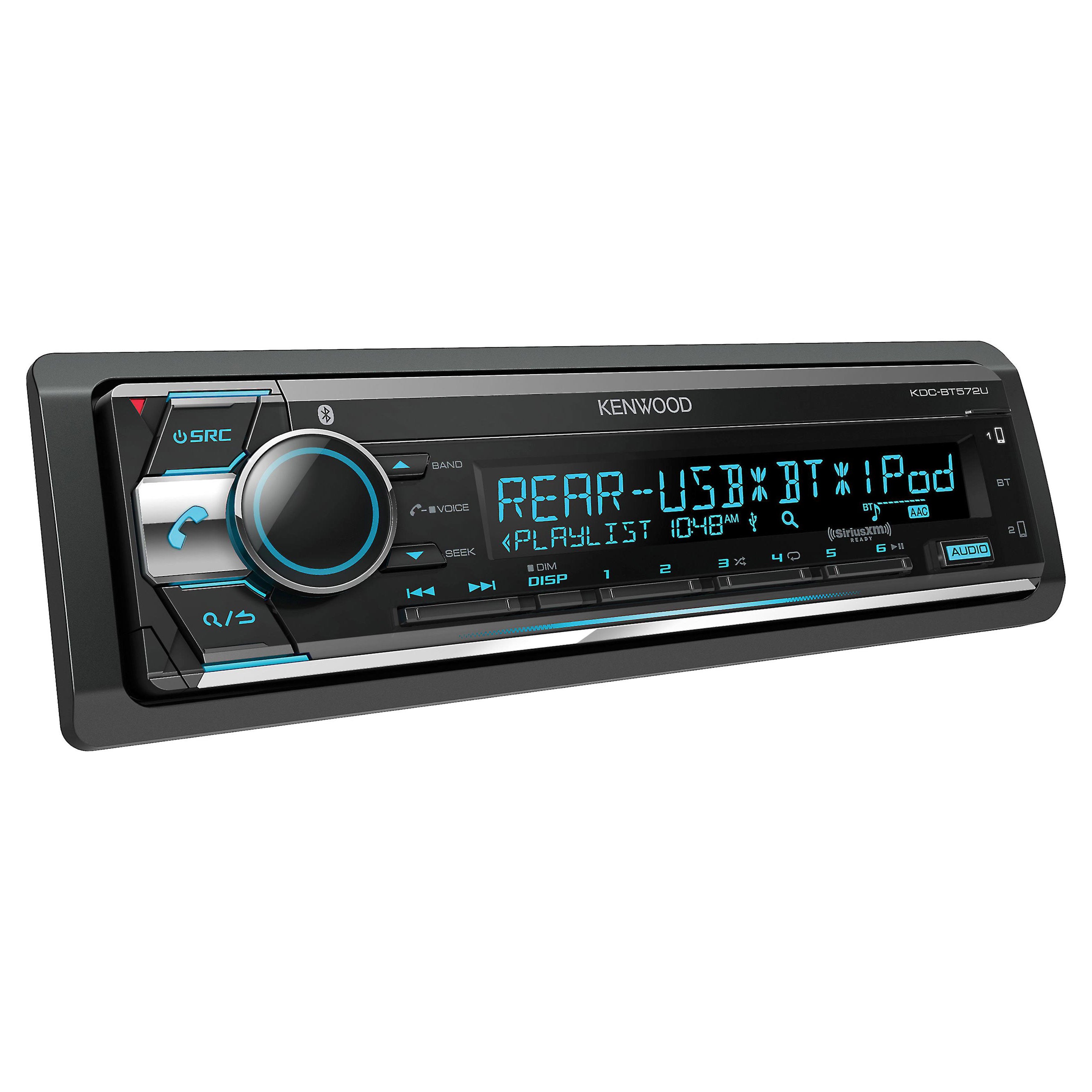 Kenwood KDC BT572U Car Stereo with Bluetooth - High-Quality In-Dash Receiver for Music Streaming & Hands-Free Calling | Perfect for Road Trips & Daily Commutes