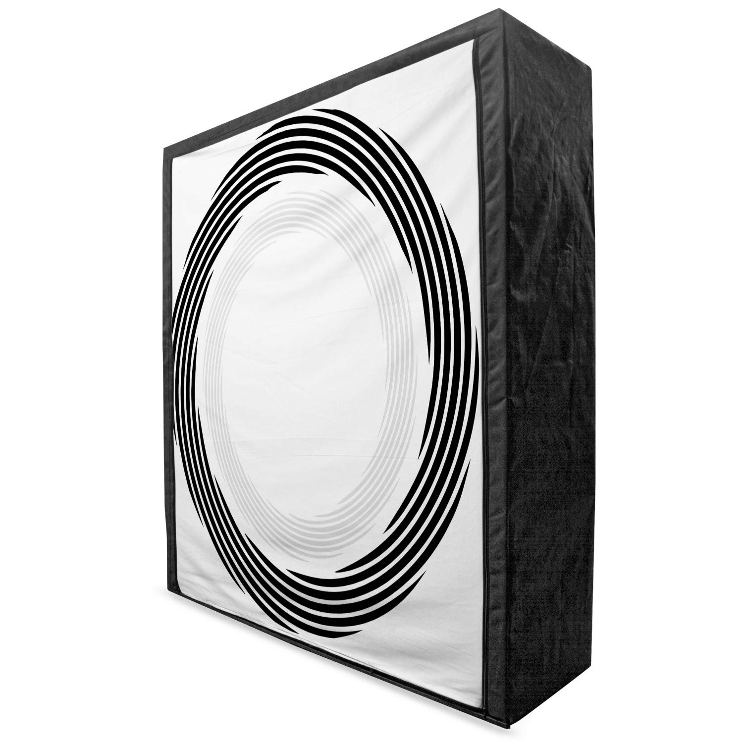 Ambesonne Portable Fabric Wardrobe with Shelves - 59