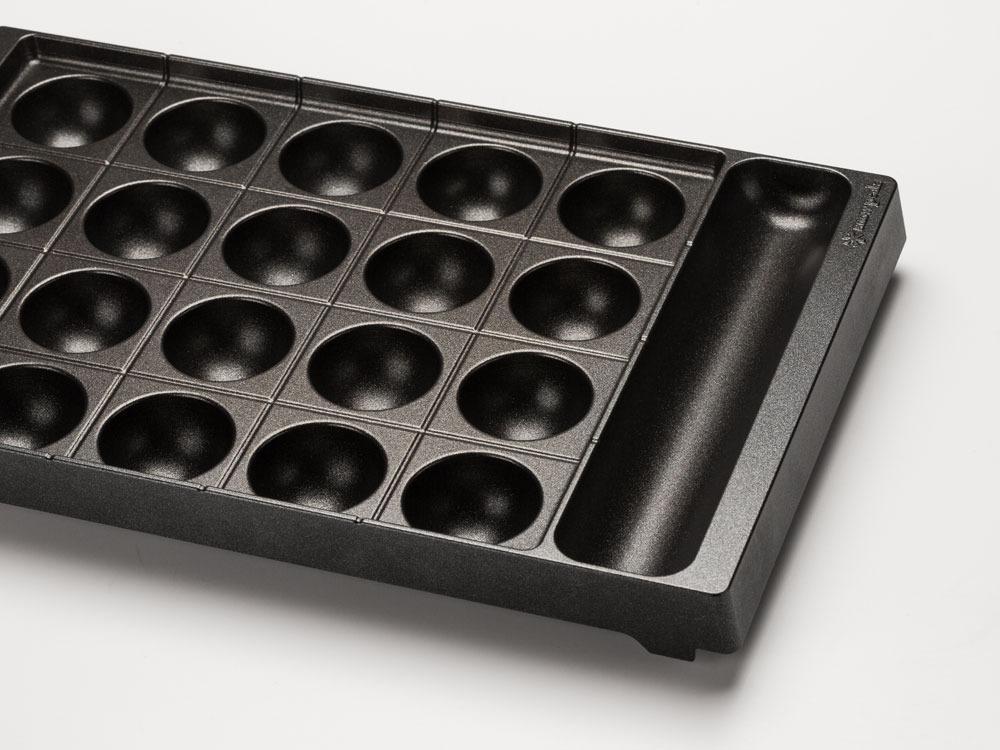 Non-Stick Takoyaki Pan - Japanese Octopus Ball Maker Griddle for Perfect Homemade Takoyaki - Great for Home Cooking, Party Snacks & Asian Cuisine