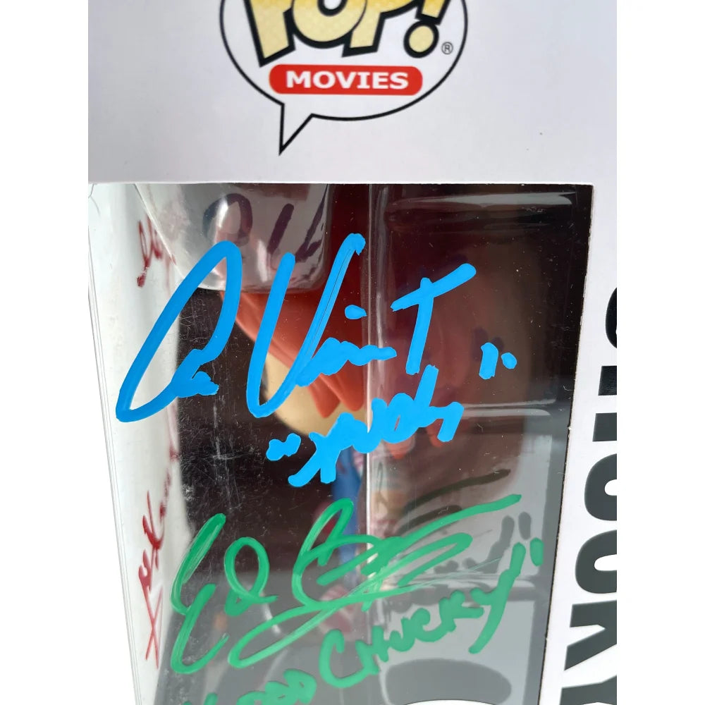 Chucky Funko Pop #1249 Signed by Ed Gale, Alex Vincent & Edan Gross - JSA COA Authenticated - Horror Movie Collectible for Fans & Display
