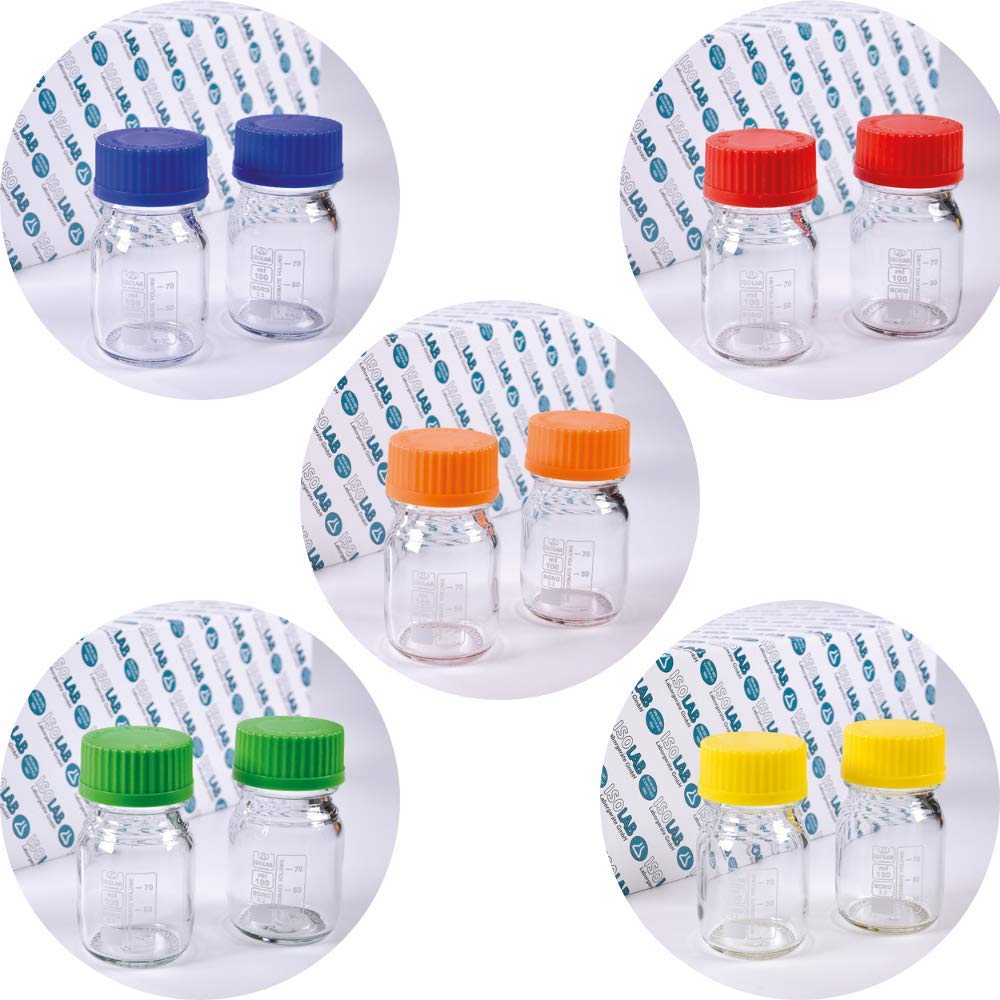 14-Piece Borosilicate 3.3 Glass Media Bottles Bundle - Lab-Grade Glassware for Scientific Experiments & Chemical Storage