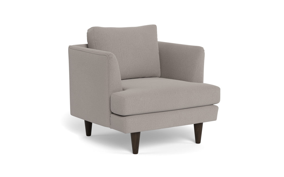 Rainey 35 Armchair - Modern Accent Chair for Living Room, Bedroom & Office - Comfortable Upholstered Lounge Chair with Wooden Legs - Perfect for Reading, Relaxing & Home Decor