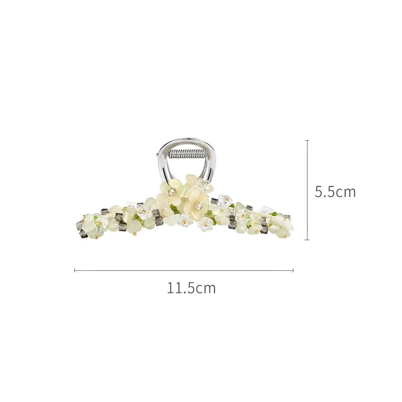 Jasmine XL Hair Claw Clip - Large Strong Hair Clips for Women, Non-Slip Hair Accessories for Thick Hair - Perfect for Ponytails, Buns, and Updos