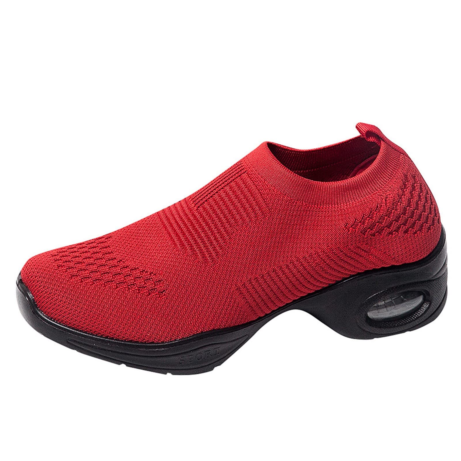 **Women's Breathable Mesh Slip-On Sneakers - Soft Sole Non-Slip Dance & Water Shoes for Walking, Yoga, and Beach Activities**