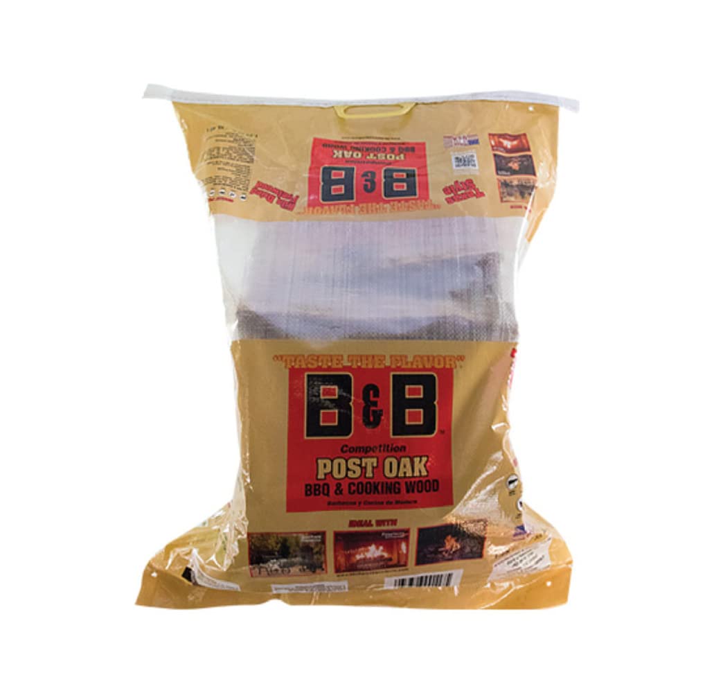 Premium B&B Charcoal Oak Cooking Logs - 1.25 cu. ft. Natural Hardwood for Grilling, Smoking & BBQ - Perfect for Backyard Cookouts, Camping & Outdoor Gatherings