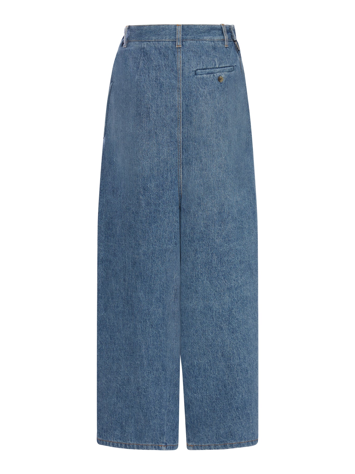 Loewe Draped Jeans for Women - Blue Denim Stretch Skinny Jeans (Style S540Y11X96) | Perfect for Casual Wear, Office Outfits & Night Out Looks