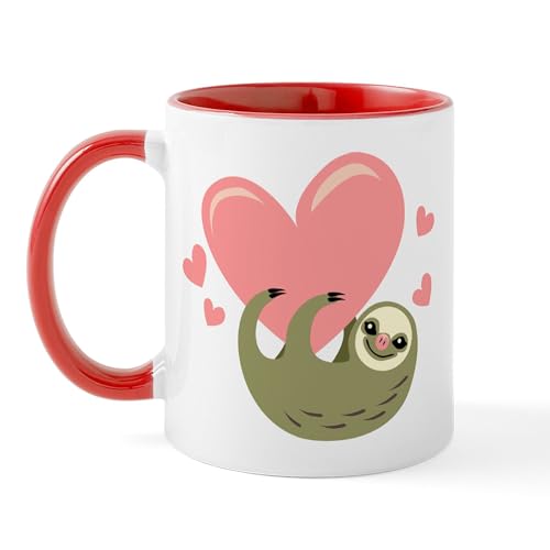 White/Red Inside - Sloth Mug