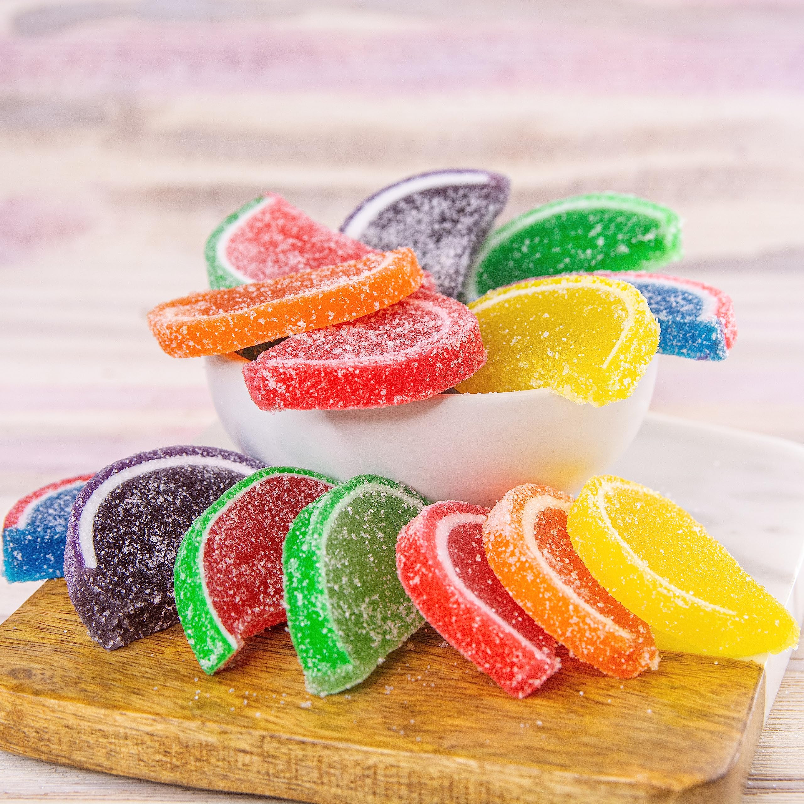 Wockenfuss Candies Fruit Slices - 1 Pound Bag of Assorted Fruit Flavored Candy - Perfect for Parties, Gifts & Snacking