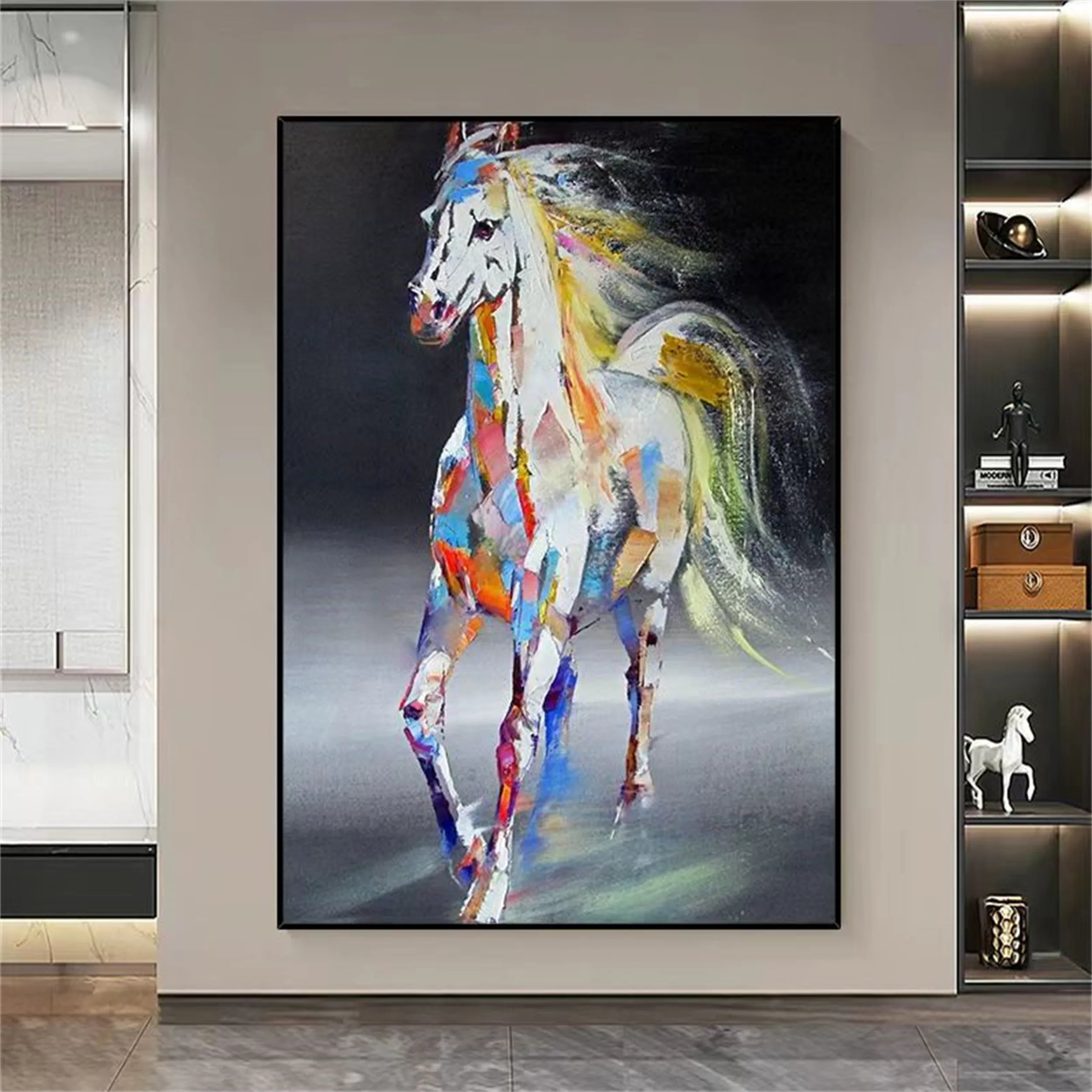Animal Art Painting #AP036 - Handmade Canvas Wall Decor for Living Room, Bedroom & Office - Perfect Gift for Pet Lovers & Home Decor