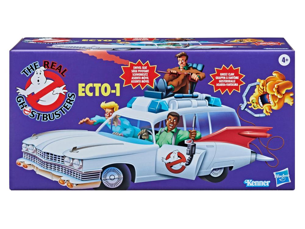 The Real Ghostbusters Kenner Classics Retro ECTO 1 Toy Car - 80s Nostalgic Collectible Ghost Hunting Vehicle for Display & Play | Perfect for Fans, Collectors & Halloween Decor