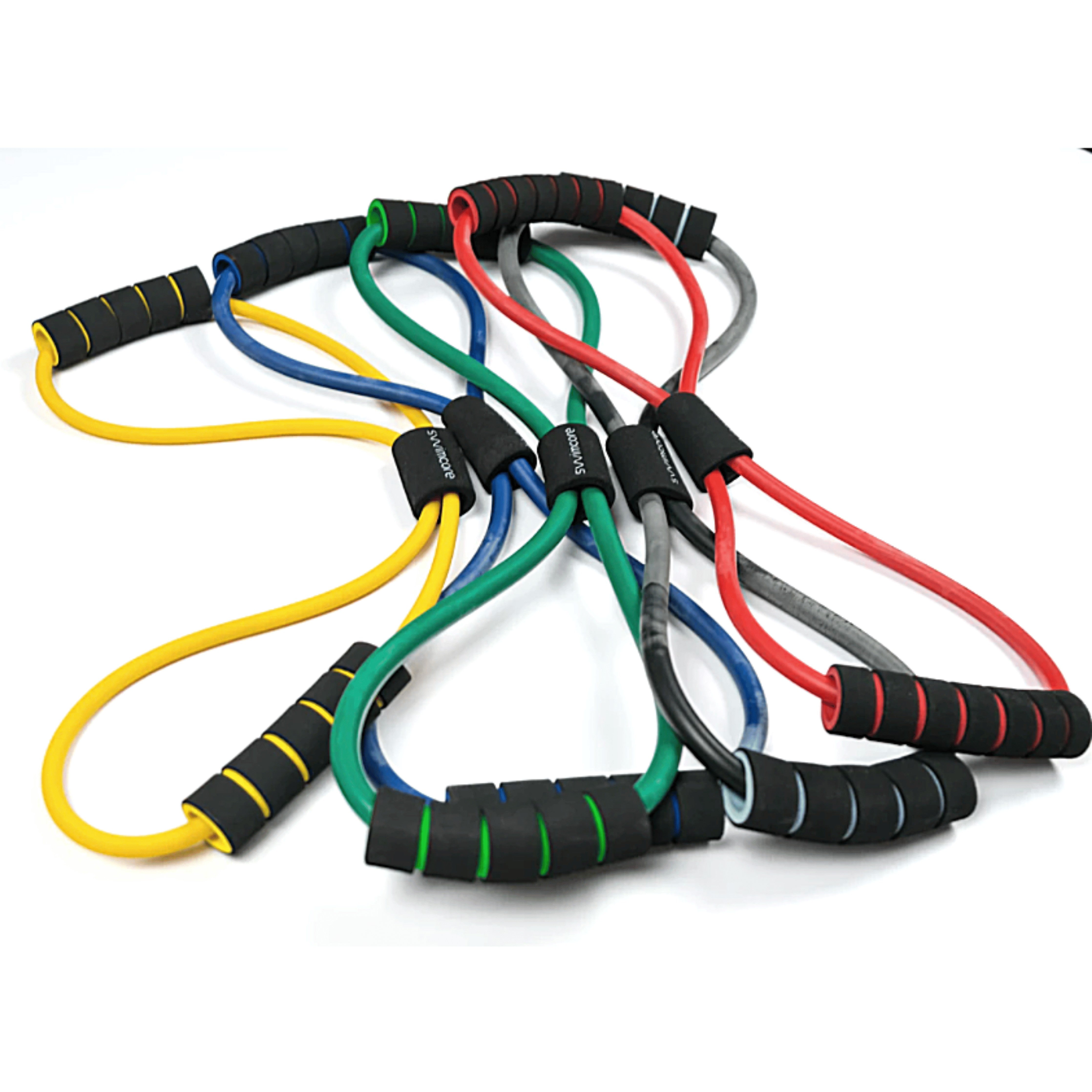 Figure Eight Resistance Bands for Strength Training - Exercise Bands for Home & Gym Workouts - Perfect for Physical Therapy, Yoga, and Fitness Routines
