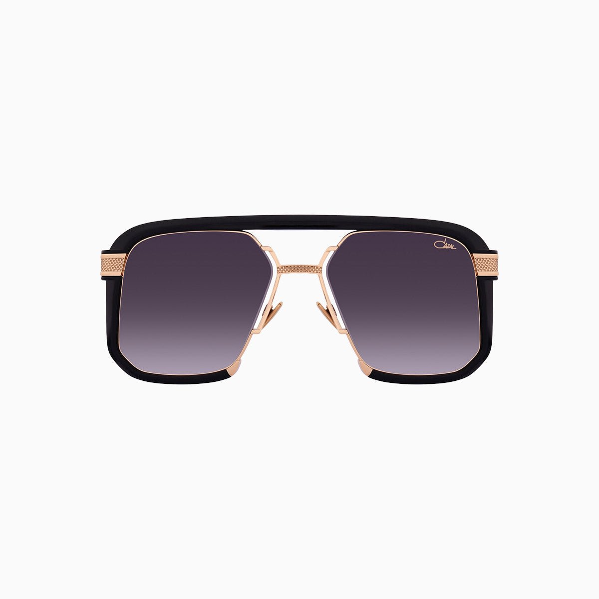 Cazal 682 Black Silver Gold Retro Sunglasses for Men & Women - Vintage Style UV Protection Shades for Outdoor, Driving, and Fashion
