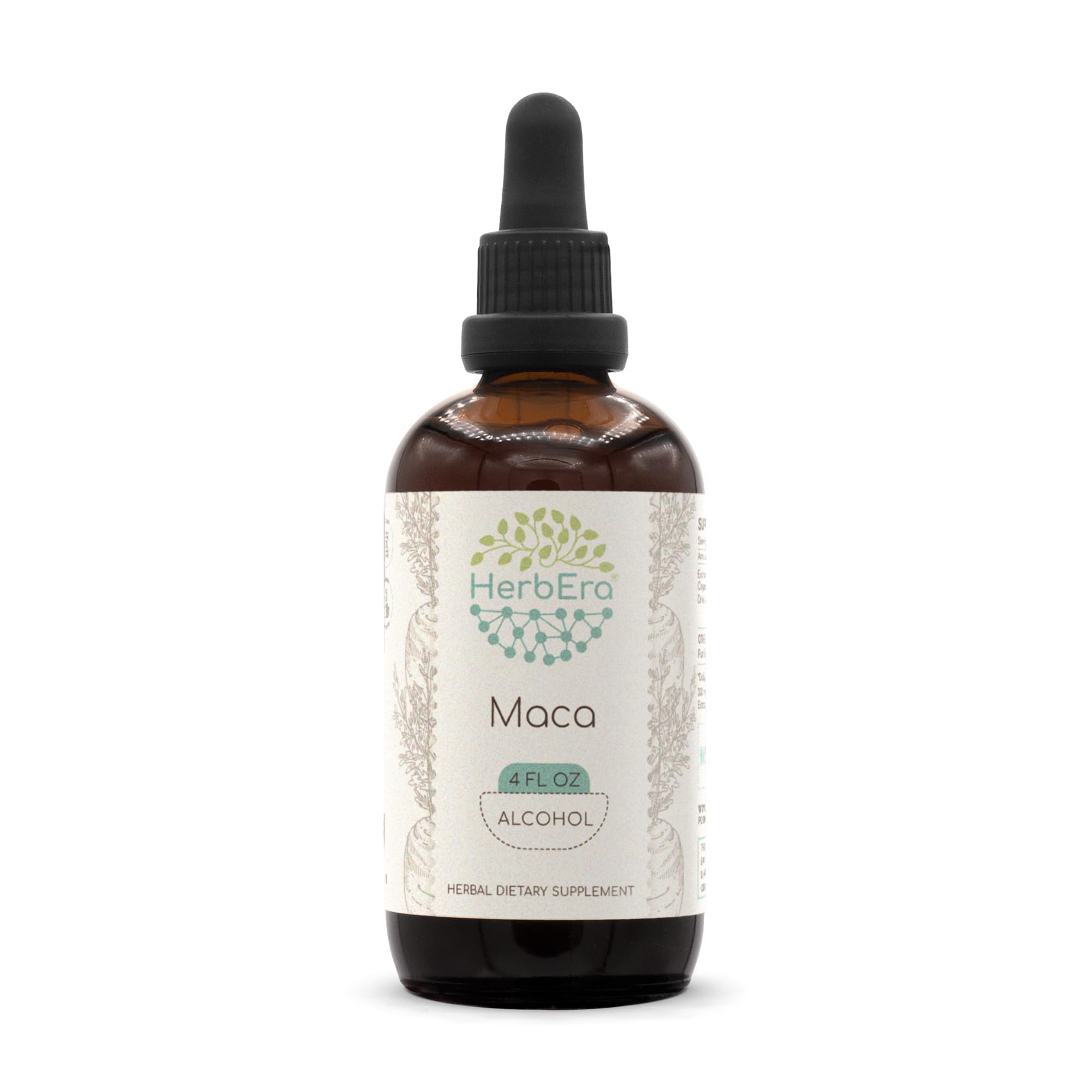 Organic Maca Root Extract Tincture - 4 fl oz Super-Concentrated Alcohol-Free Herbal Supplement for Energy & Vitality - Lepidium Meyenii Peruvian Ginseng - Perfect for Smoothies, Tea & Natural Wellness Routines