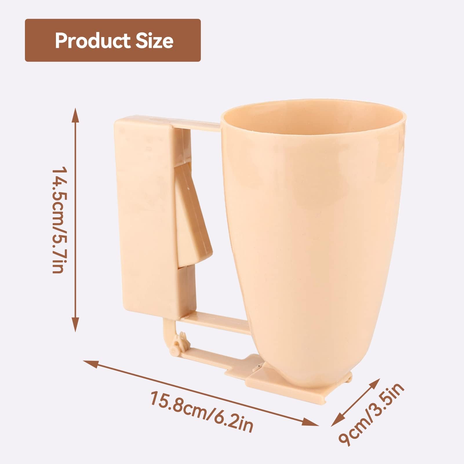 **Pancake Batter Dispenser - Manual Batter Dispenser for Pancakes, Cupcakes, Waffles & Cookies - Handheld Kitchen Baking Tool for Easy & Mess-Free Batter Pouring**    *(Perfect for Breakfast, Brunch, Baking Parties & Family Cooking Fun!)*
