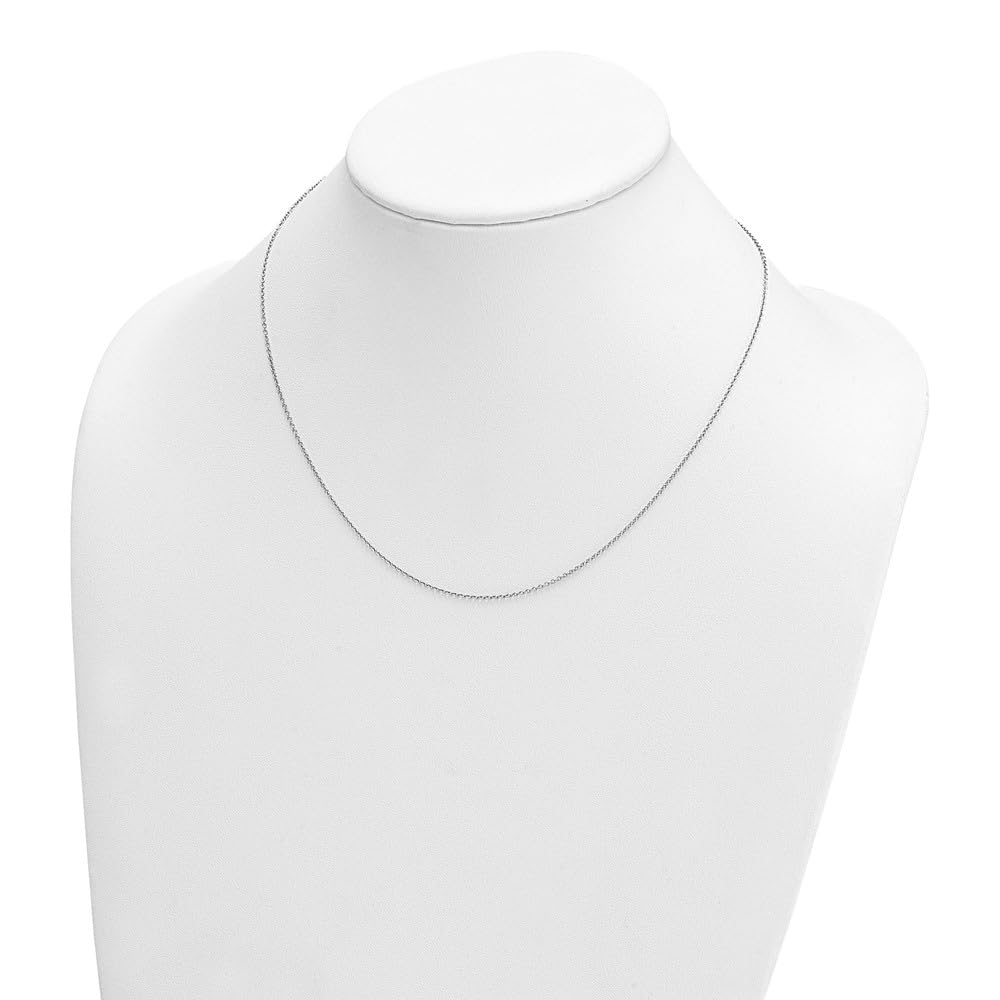1.3mm Platinum Cable Chain Necklace for Women - Dainty & Elegant Jewelry for Everyday Wear, Parties & Gifts