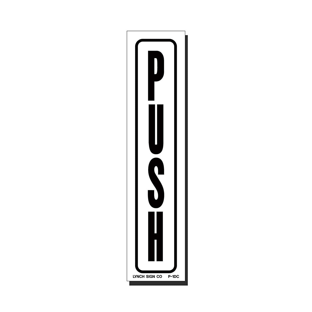 High-Quality Push Decal Sticker - 1 x 7 Inches - Perfect for Laptops, Water Bottles, Cars & DIY Crafts