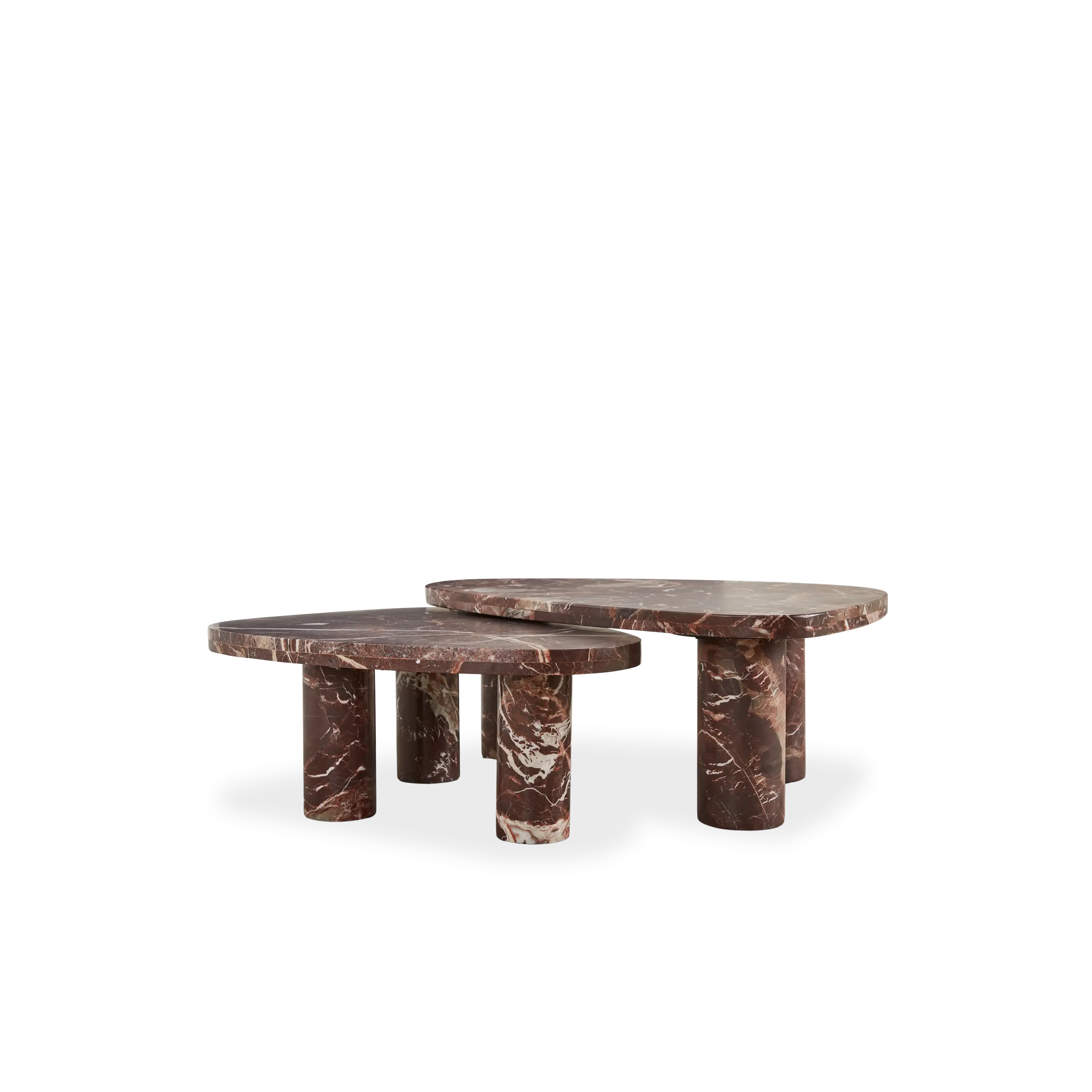 Modern Arcadia Nesting Coffee Tables Set of 3 - Space Saving Living Room Furniture - Perfect for Small Spaces, Apartments & Home Decor - Living Room, Bedroom, Office Use