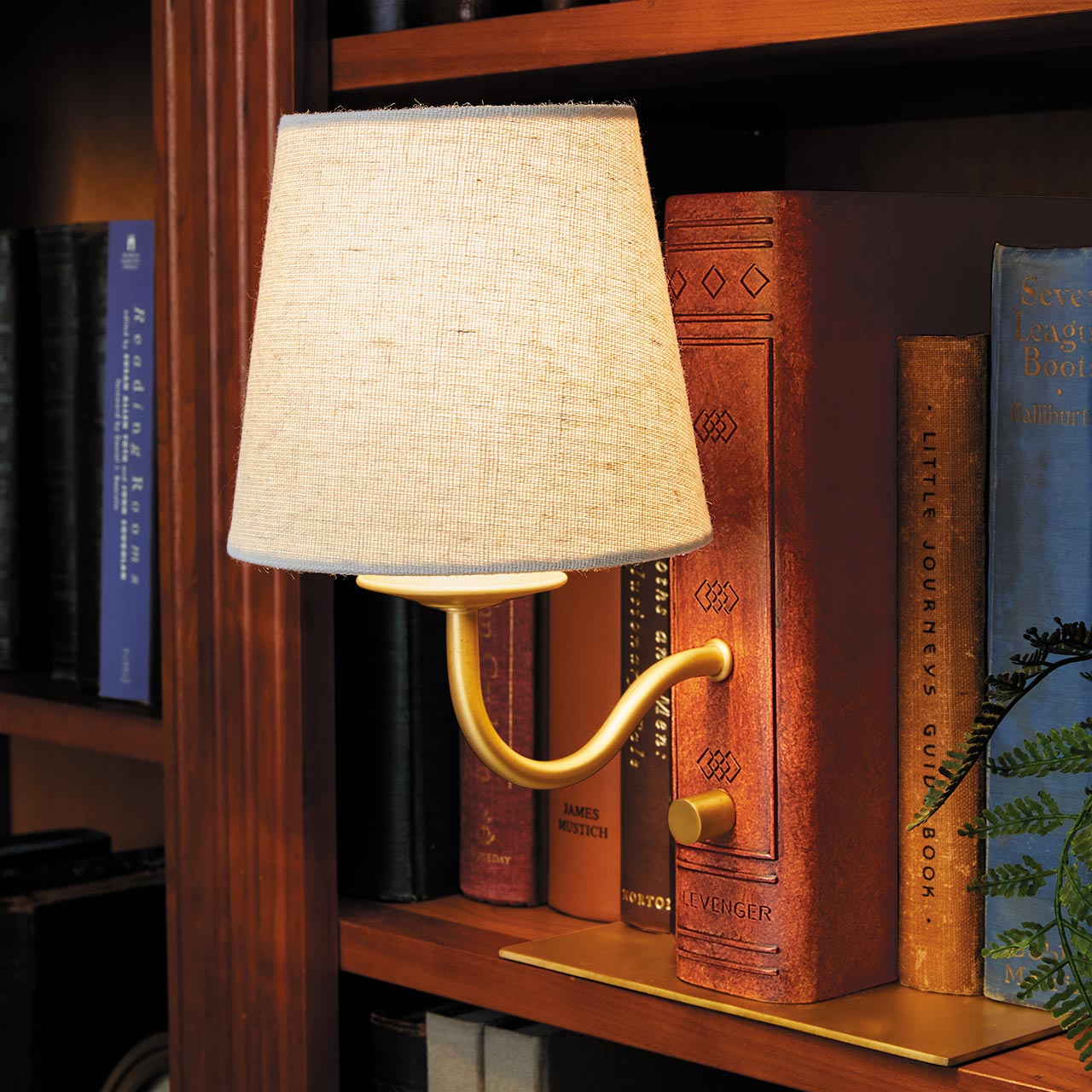 Modern Shelfie Bookshelf Light - LED Reading Light for Bookshelves & Display Cases - Perfect for Home Library, Bedroom, and Office Decor