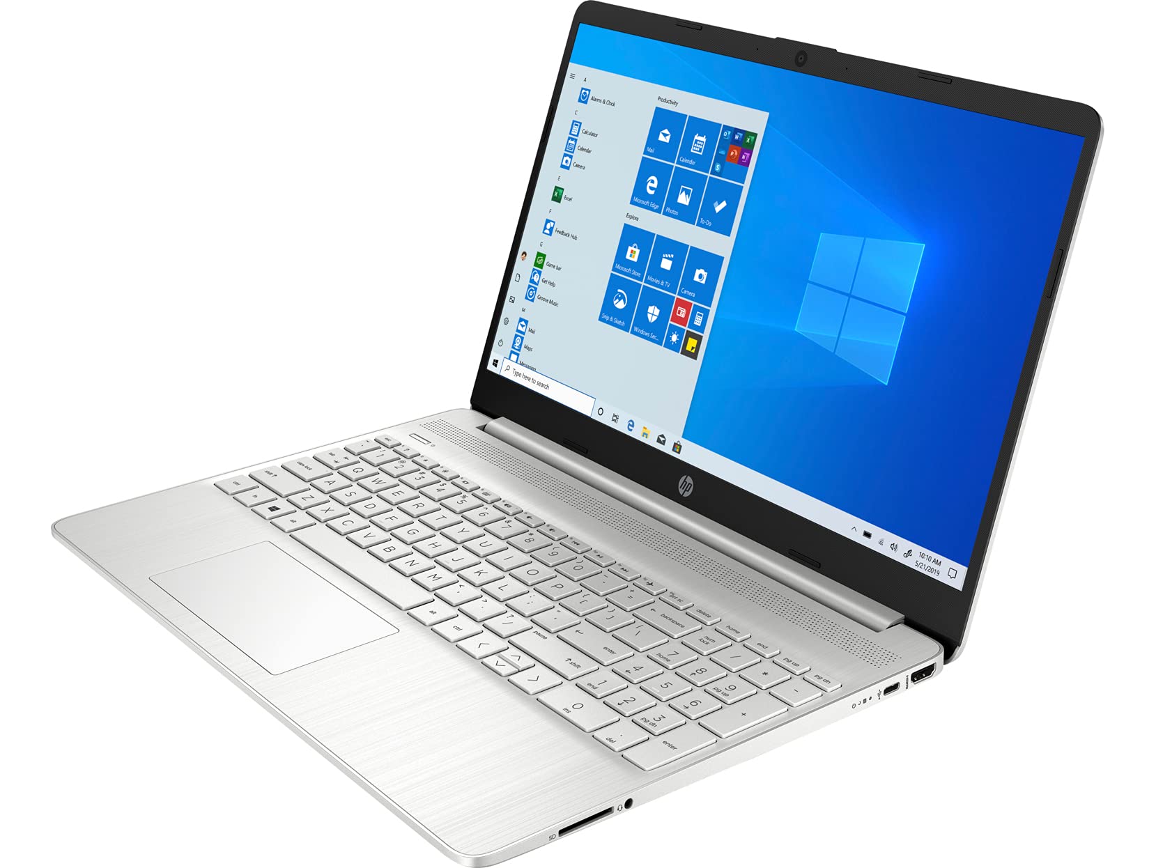 HP 15z FHD Business Laptop - AMD Ryzen 7 5700U 8-Core Processor, 16GB RAM, 256GB PCIe SSD, 15.6