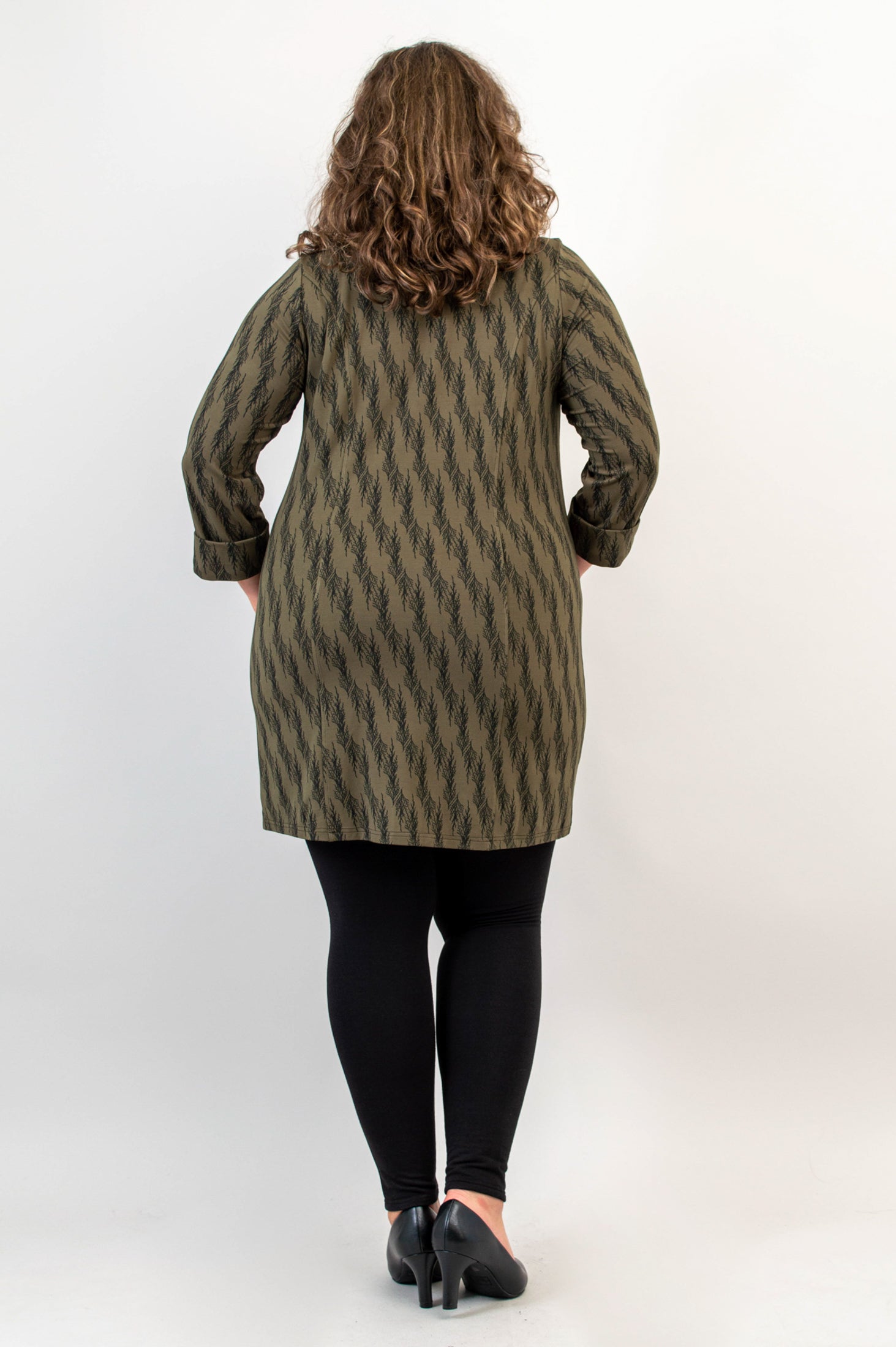 Charlie Tunic in Cedar Forest Bamboo Print - Women's Flowy Casual Top for Summer | Perfect for Beach Outings, Brunch Dates & Boho Style