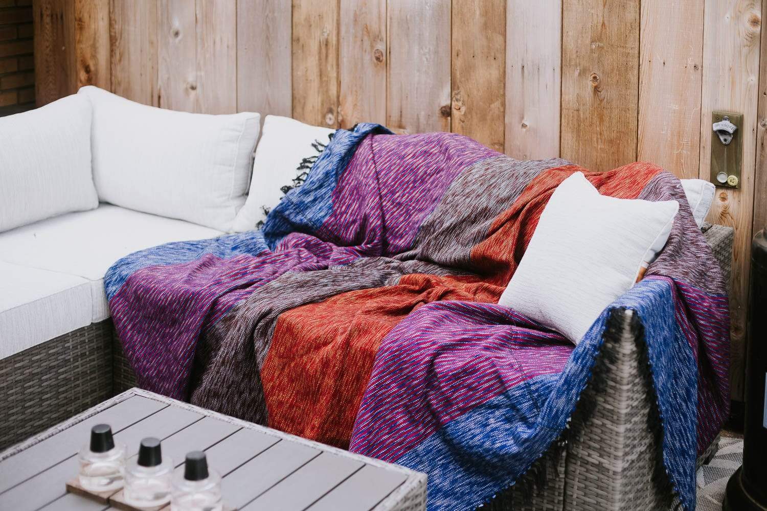 Handmade Himalayan Hand-Dyed Wool Blanket - Premium Artisan Throw for Sofa, Bed & Home Decor - Cozy & Stylish Living Room Accessory
