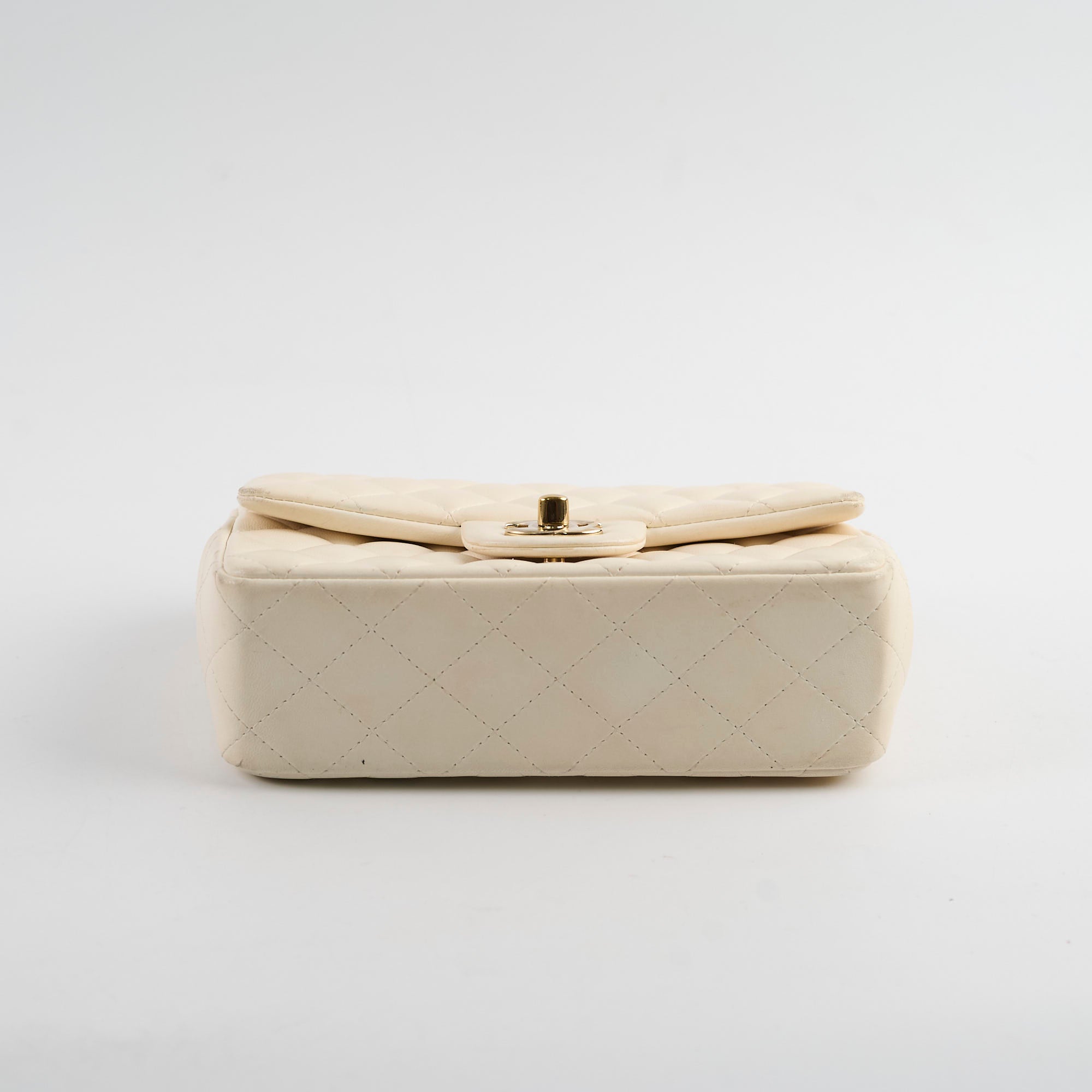 Chanel Mini Rectangular Cream Lambskin Crossbody Bag with Microchip - Luxury Designer Handbag for Women, Perfect for Parties, Dating & Everyday Use