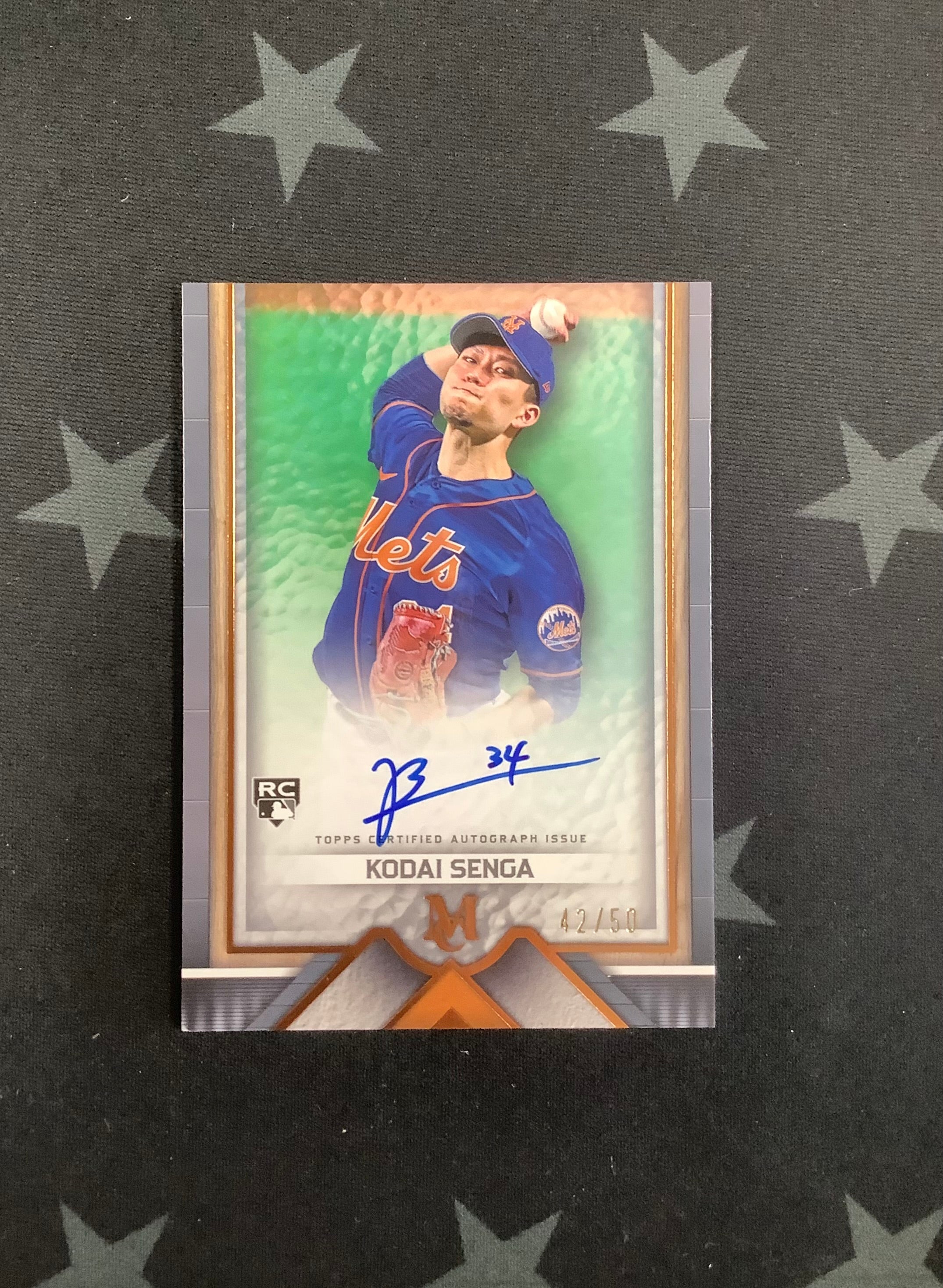 2023 Topps Museum Collection Baseball Card - Kodai Senga Rookie Auto #AA KS /50 - Rare Collectible for Baseball Fans & Sports Memorabilia Enthusiasts - Perfect for Display, Trading, and Investment