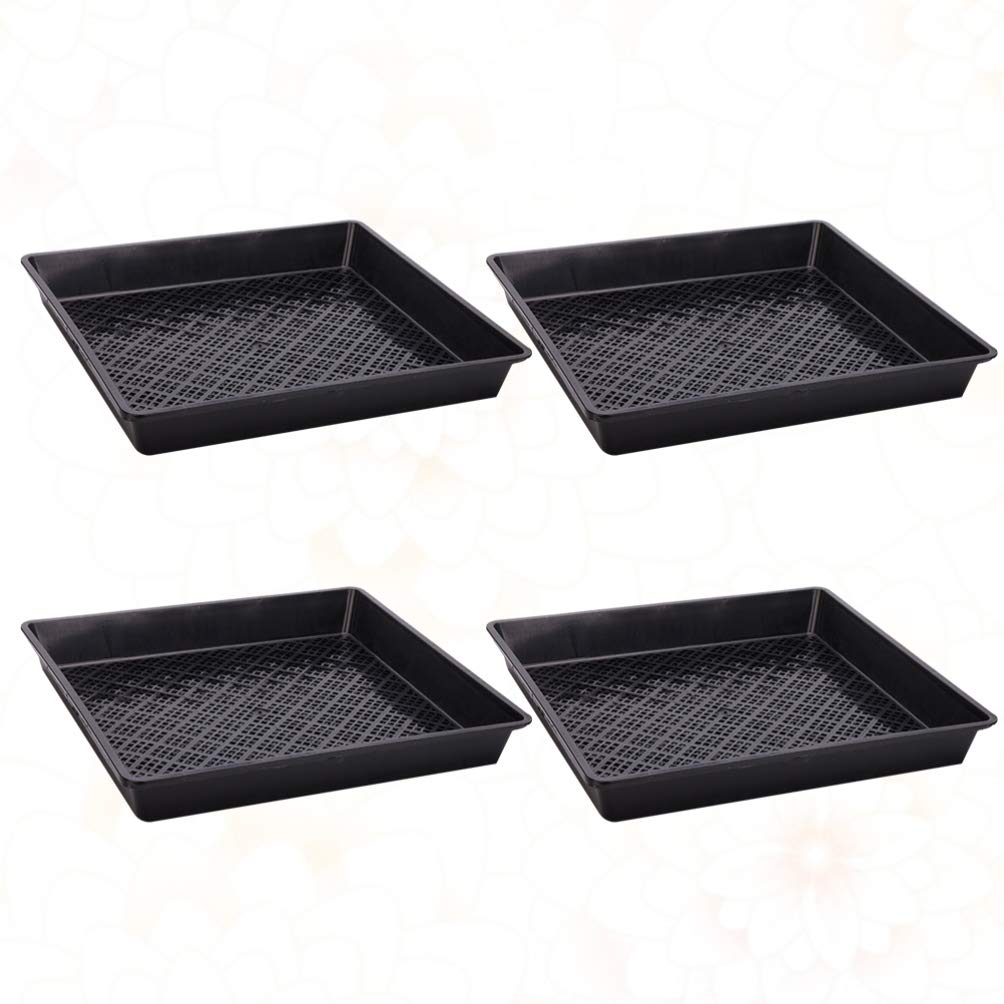 4-Piece Seed Sprouter Tray Kit - BPA-Free Microgreens Growing Trays for Indoor Gardening, Hydroponics, and Organic Sprouts | Perfect for Home, Kitchen, and DIY Herb Garden