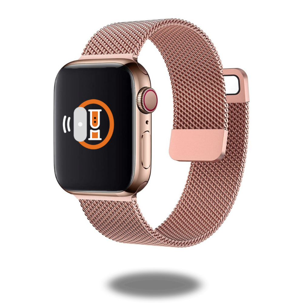 Premium Double Magnetic Milanese Loop Strap - Adjustable Stainless Steel Watch Band for Apple Watch, Fitbit & More | Perfect for Workouts, Office & Everyday Wear