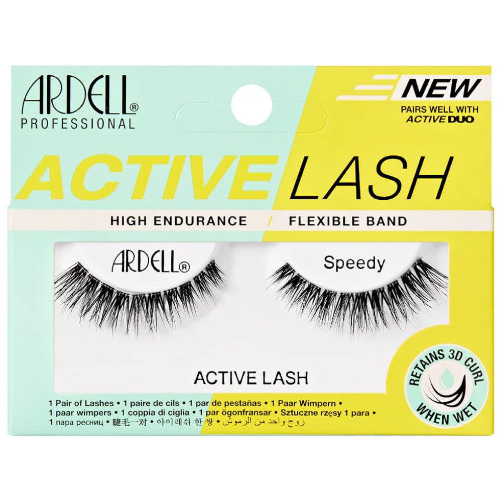Ardell Active Lash Speedy - False Eyelashes for Natural Look, Easy Application & Long-Lasting Wear | Perfect for Daily Use, Special Occasions & Makeup Enthusiasts