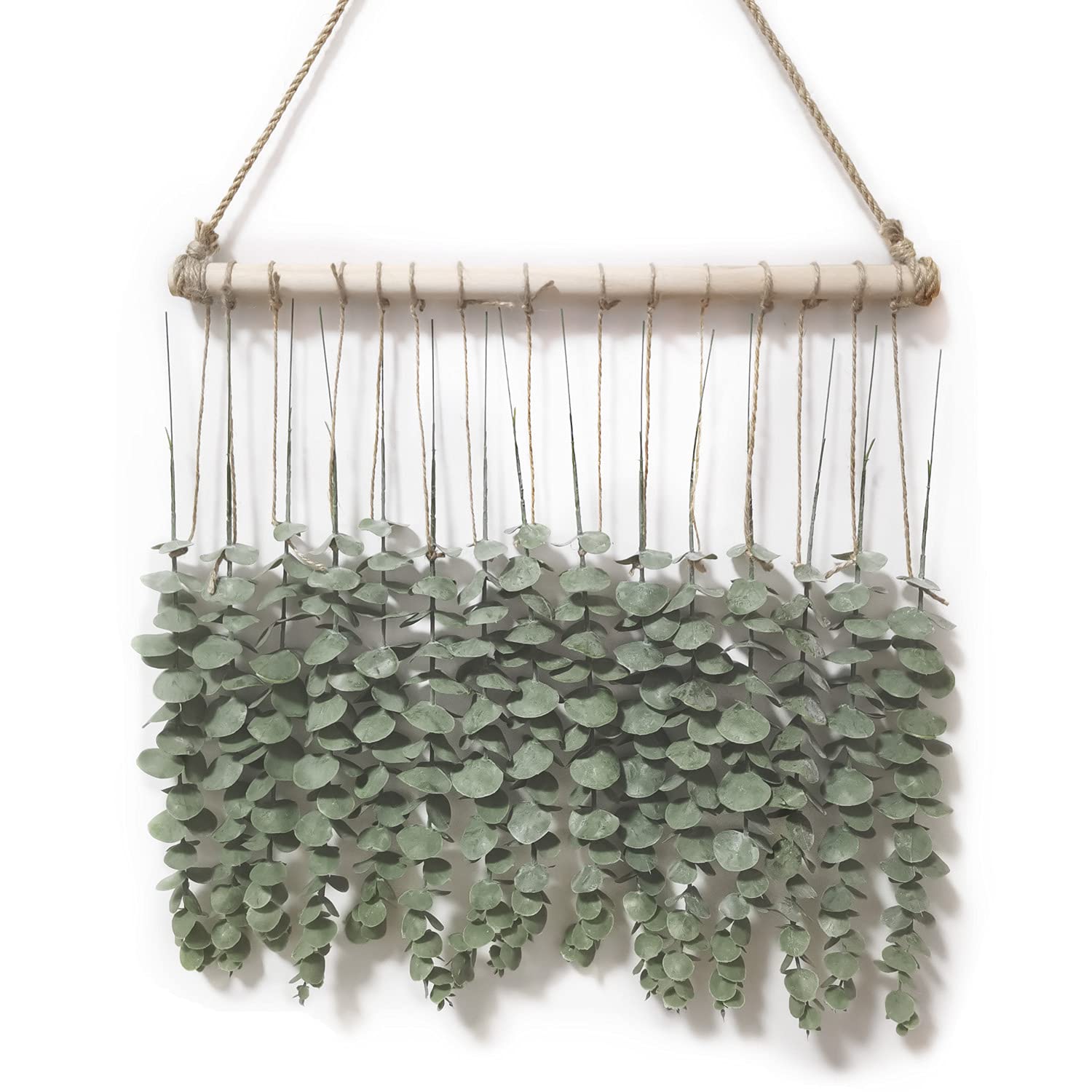 Artificial Eucalyptus Wall Hanging - Farmhouse Boho Decor for Bedroom & Living Room