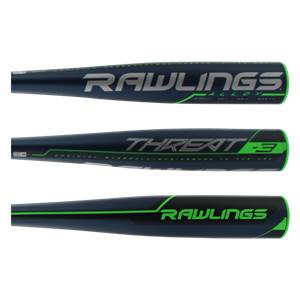 Rawlings USSSA BBCOR Threat 2 5/8'' Baseball Bat - High Performance BBCOR Certified for Competitive Play, Perfect for High School & College Baseball Players