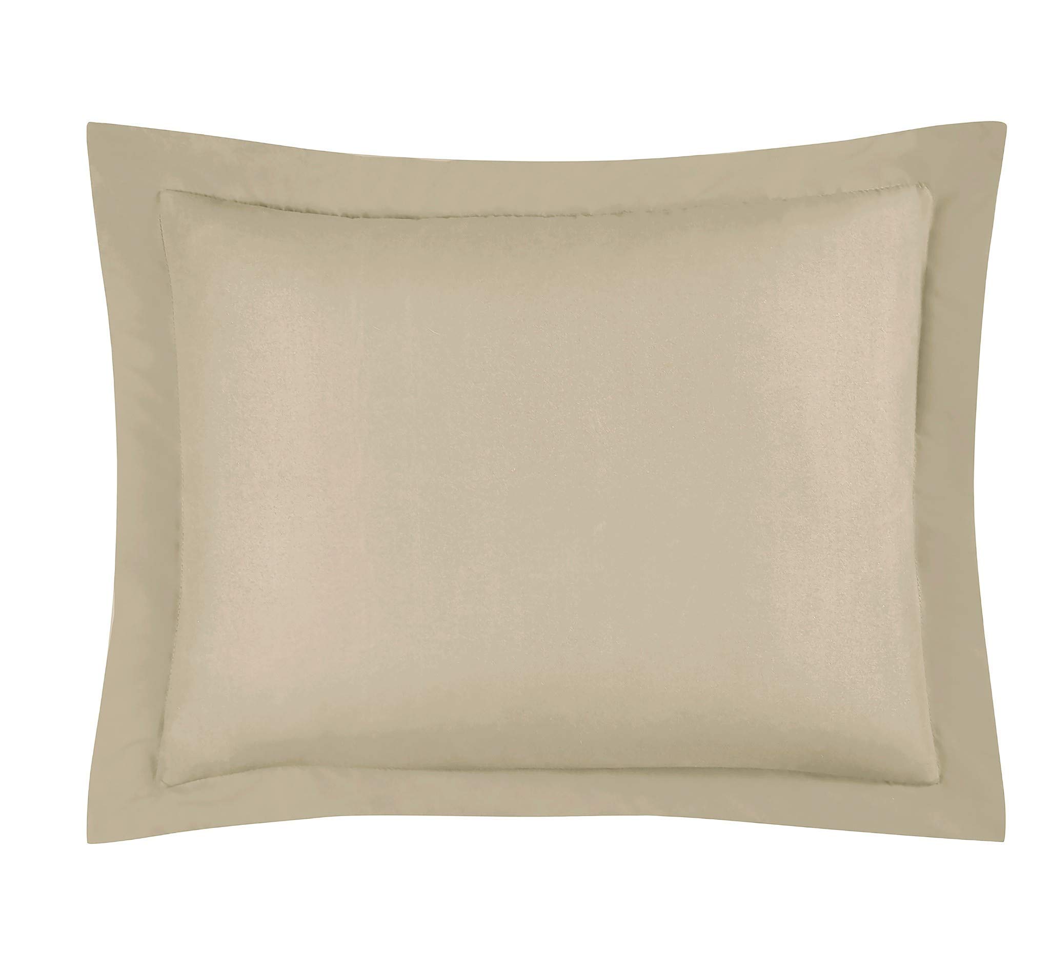 Premium 100% Cotton Oversized Queen Comforter - All Season 500 GSM Ultra Soft Fluffy Blanket with Corner Tabs & Box Stitching | Winter Warm Bedding Set Includes 2 Pillow Shams (Khaki) - Perfect for Cozy Nights, Guest Rooms & Luxury Hotel Style Bedrooms