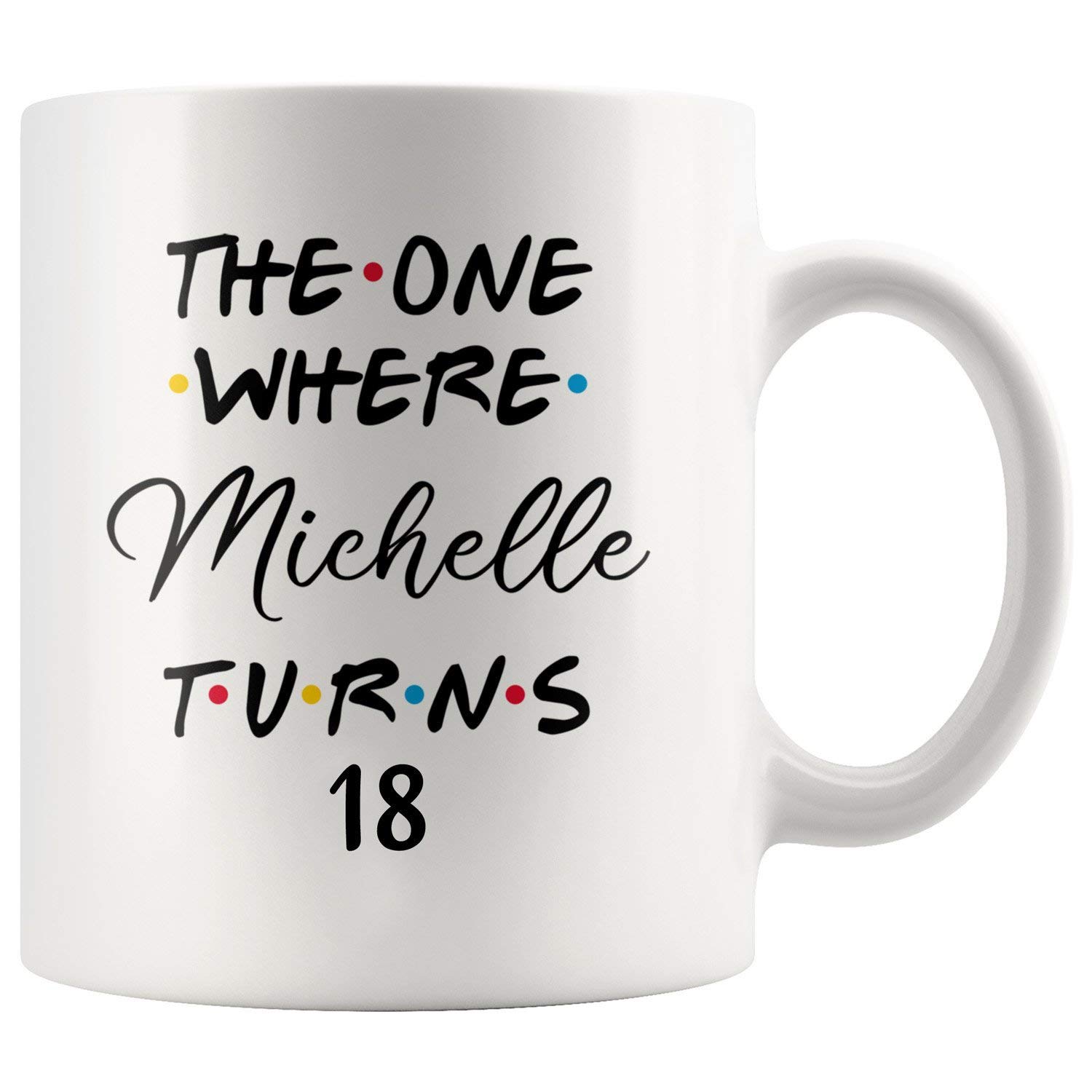 Personalized 18th Birthday Mug - Custom Ceramic Coffee Cup for Him & Her - 11oz Funny Eighteenth Birthday Gift for Teens - Perfect for 18th Birthday Party, College Dorm & Milestone Celebrations