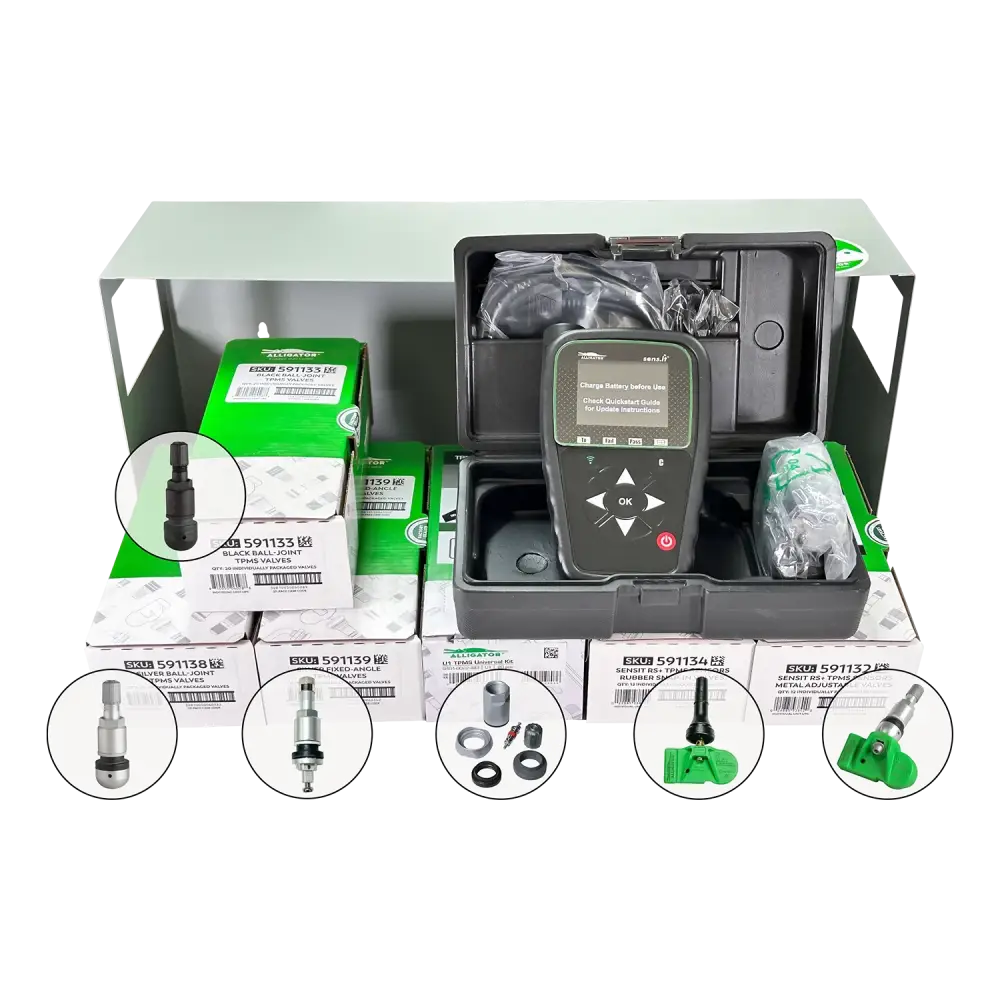 Alligator Complete TPMS Solution Bundle - Tire Pressure Monitoring System Kit with Tools, Sensors, Valve Stems & Service Kit | RSPROMO01 | Perfect for Auto Shops & DIY Car Maintenance