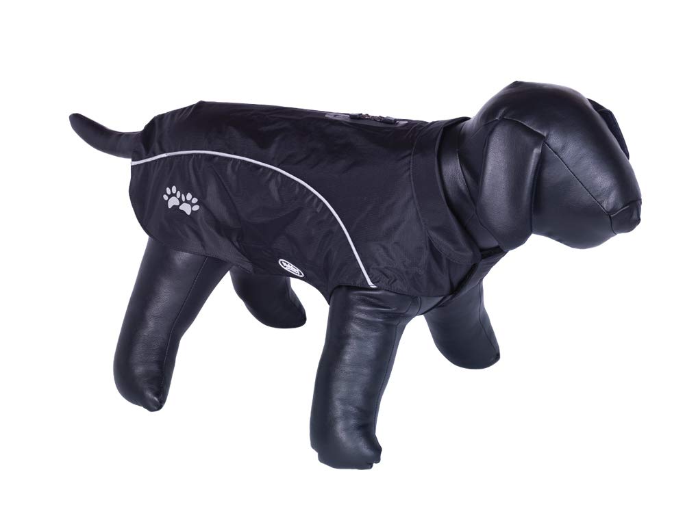 Nobby Laika 65274 Waterproof Dog Coat - 80 cm Black | Winter Warm Pet Jacket for Small to Medium Dogs | Perfect for Cold Weather Walks & Outdoor Adventures
