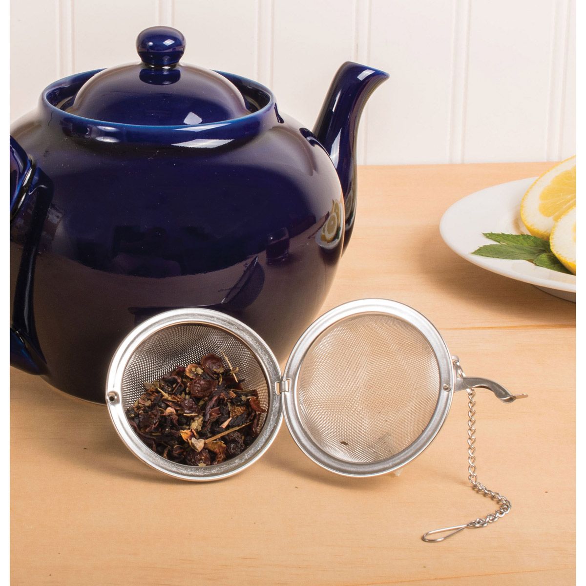 Premium Stainless Steel Mesh Ball Tea Infuser - 2.5 Inch Loose Leaf Tea Strainer for Perfect Brewing | Ideal for Green Tea, Herbal Tea & Iced Tea at Home or Office