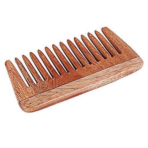 AATIRA Neem Wooden Wide Tooth Comb for Hair Growth, Hair Fall & Dandruff Control - Anti-Frizz Detangling Comb for Men & Women - Perfect for Daily Hair Care & Scalp Massage