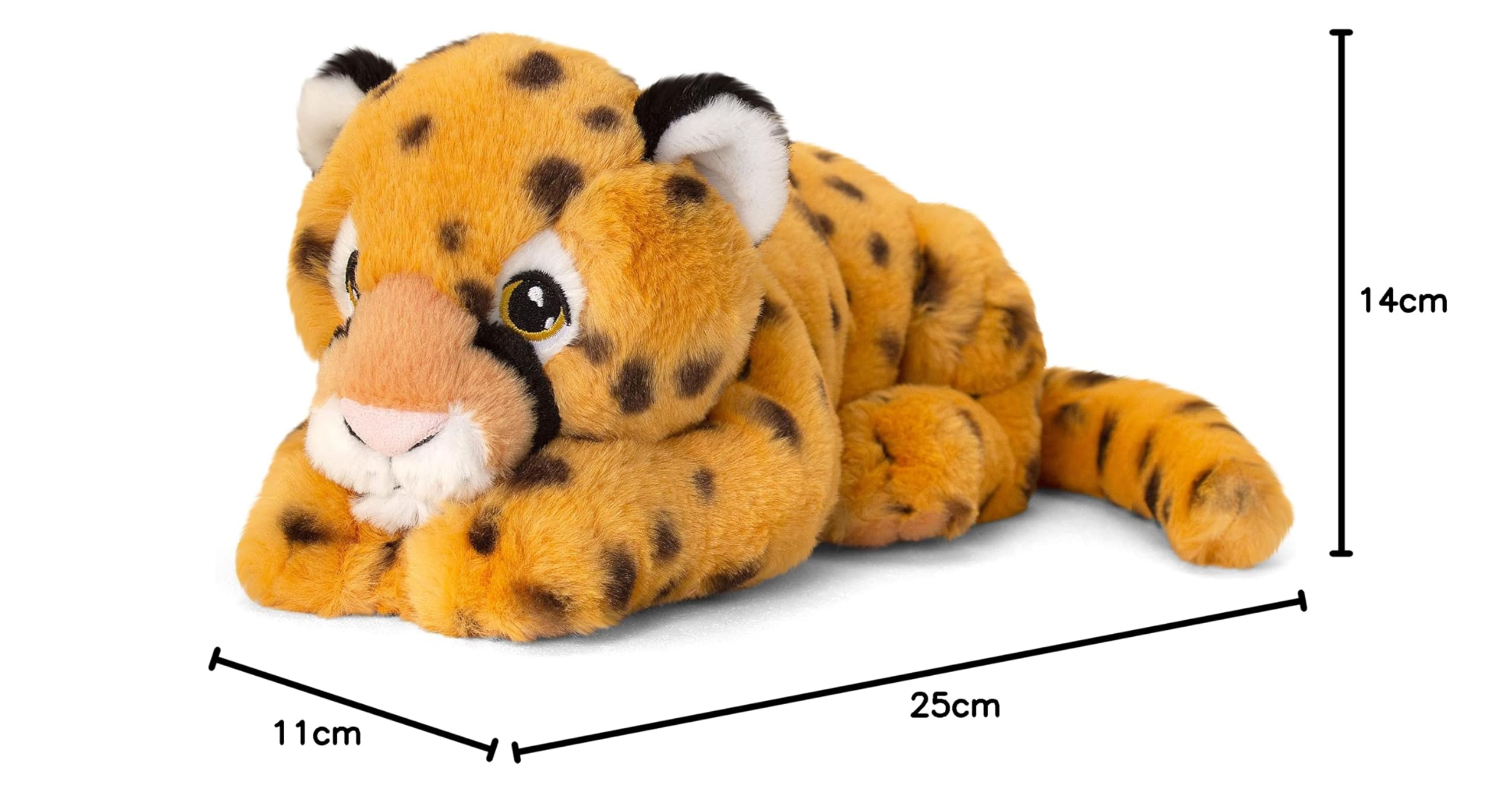 Keel Toys - Cheetah Plush Stuffed Animal for Kids - Soft & Cuddly Toy for Playtime, Bedtime & Gifts