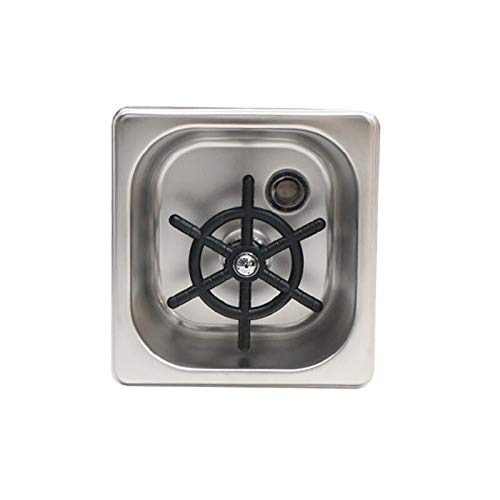 Stainless Steel Automatic Cup Washer Cleaner - Glass Rinser & Beer Glass Steamer for Hotel, Bar, Coffee, Milk Tea Pitcher Cleaning | Commercial & Home Use